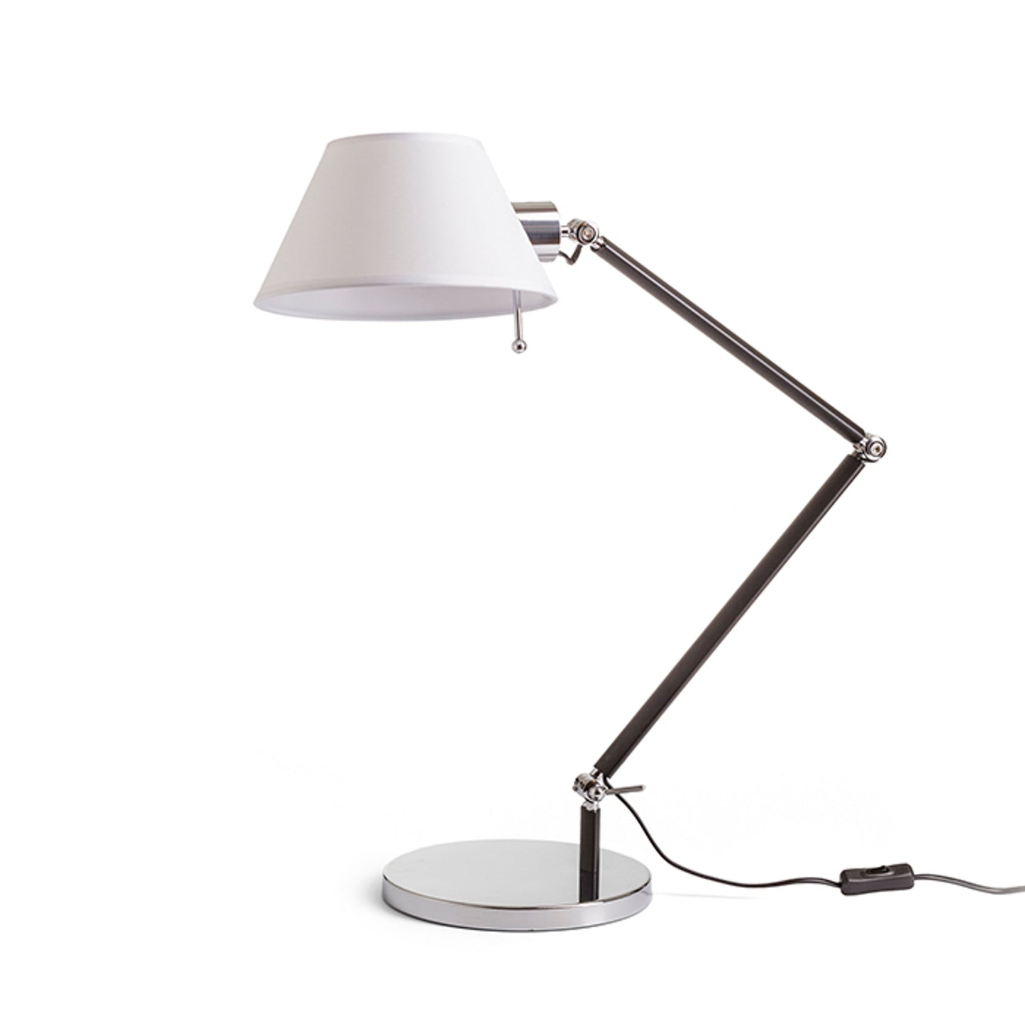 RENDL table lamp MONTANA table white/black chrome 230V LED E27 11W R13283 1