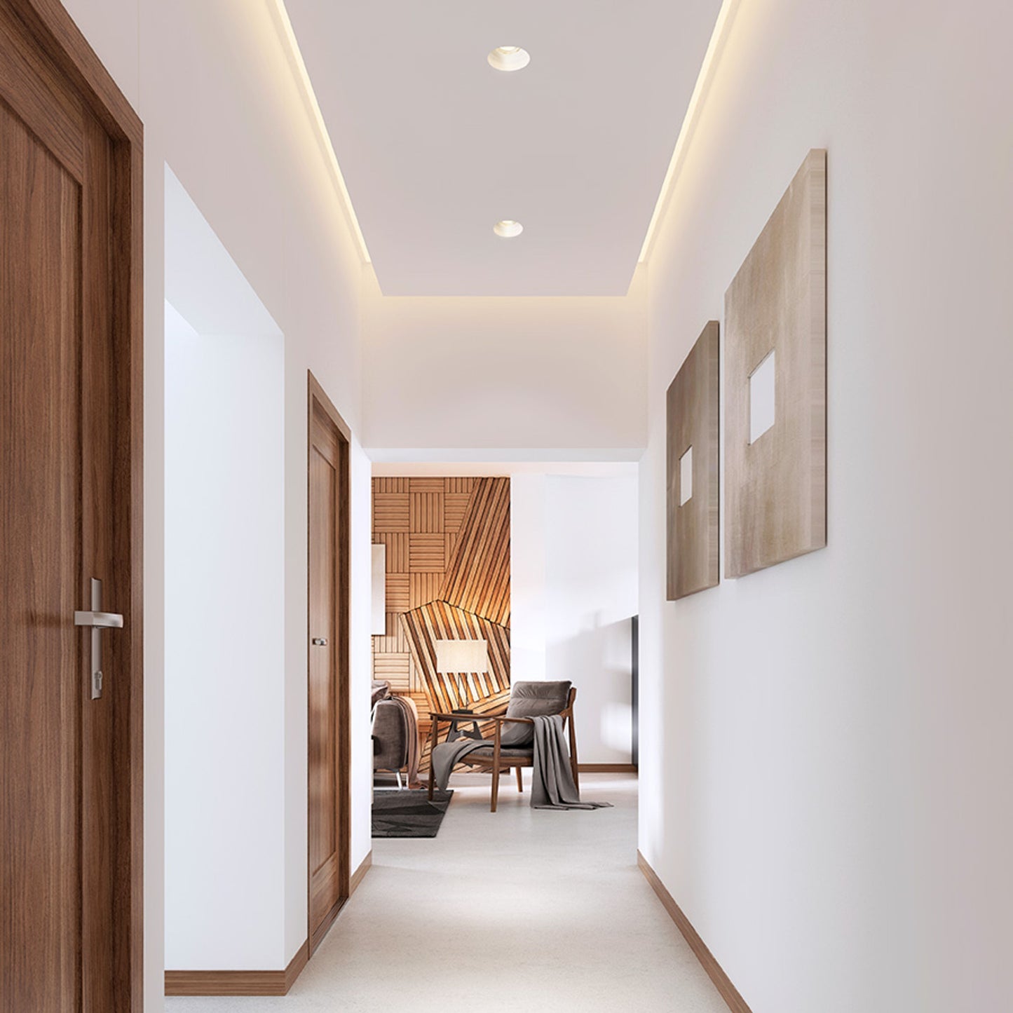 RENDL recessed light IPSO R fixed white 230V LED GU10 8W R13288 3