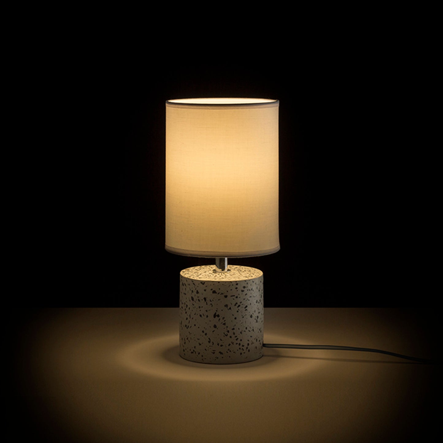 RENDL table lamp CAMINO table with shade white terazzo decor 230V LED E27 15W R13294 3