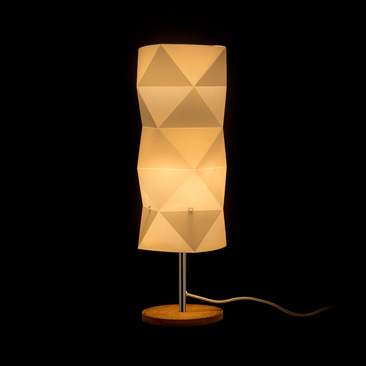 RENDL table lamp ZUMBA table white PVC/wood/chrome 230V LED E14 11W R13320 4
