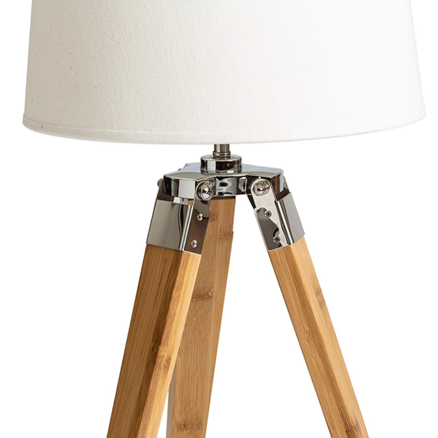 RENDL shades, shade bases, pendent sets ALVIS table base bamboo/chrome 230V LED E27 11W R13339 2