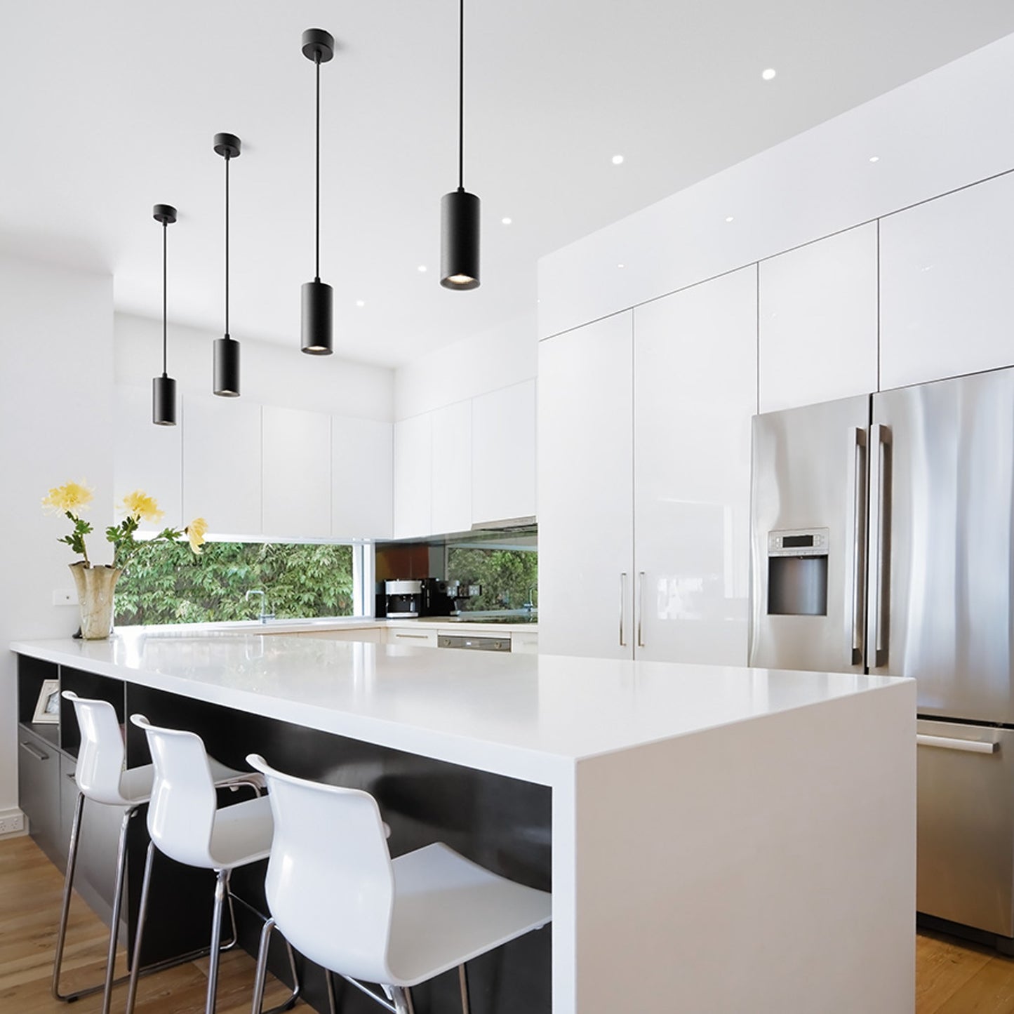 RENDL pendant lamp BELENOS pendant black 230V LED GU10 9W R13366 3