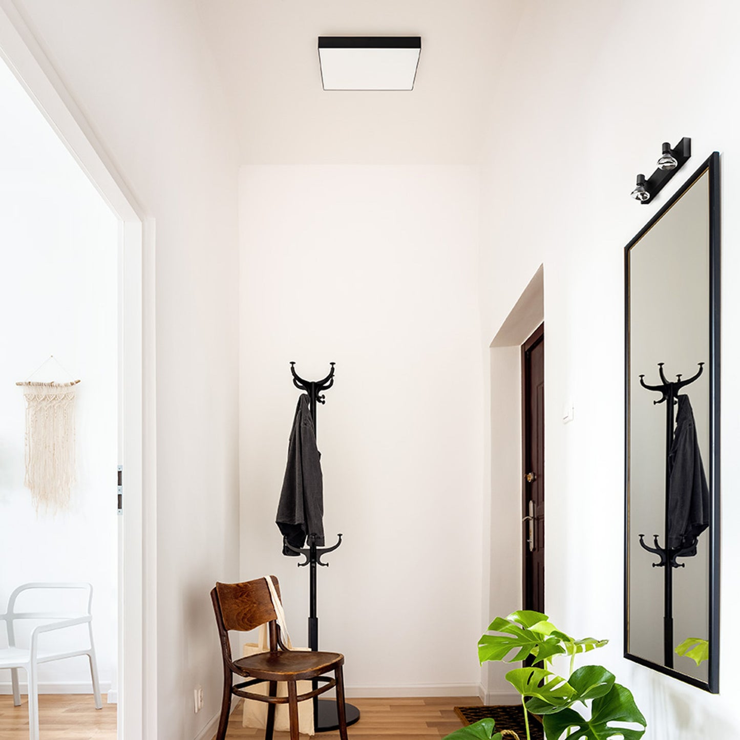 RENDL surface mounted lamp LARISA SQ 40 ceiling black 230V LED 50W 3000K R13490 3
