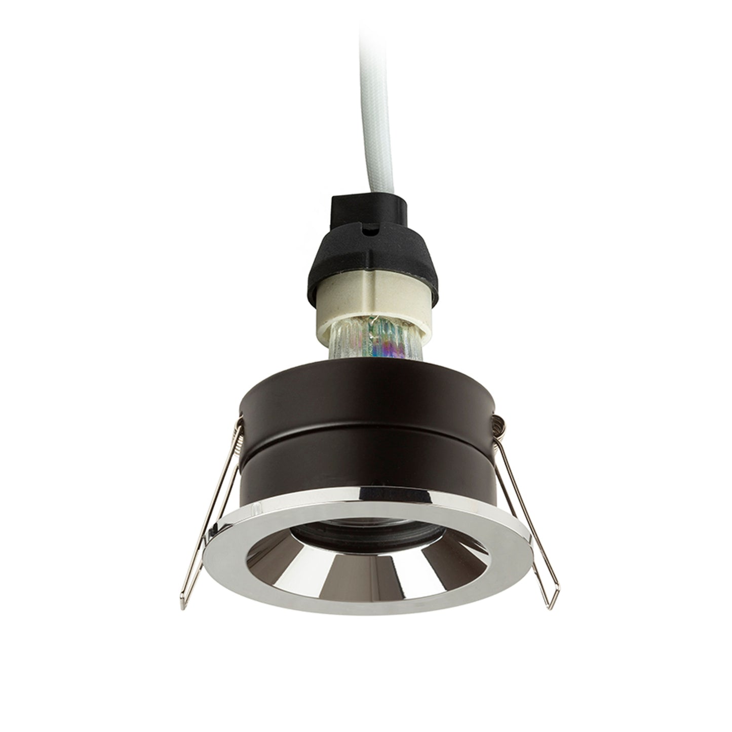 RENDL recessed light BELLA GU10 recessed chrome 230V LED GU10 15W IP65 R13600 3