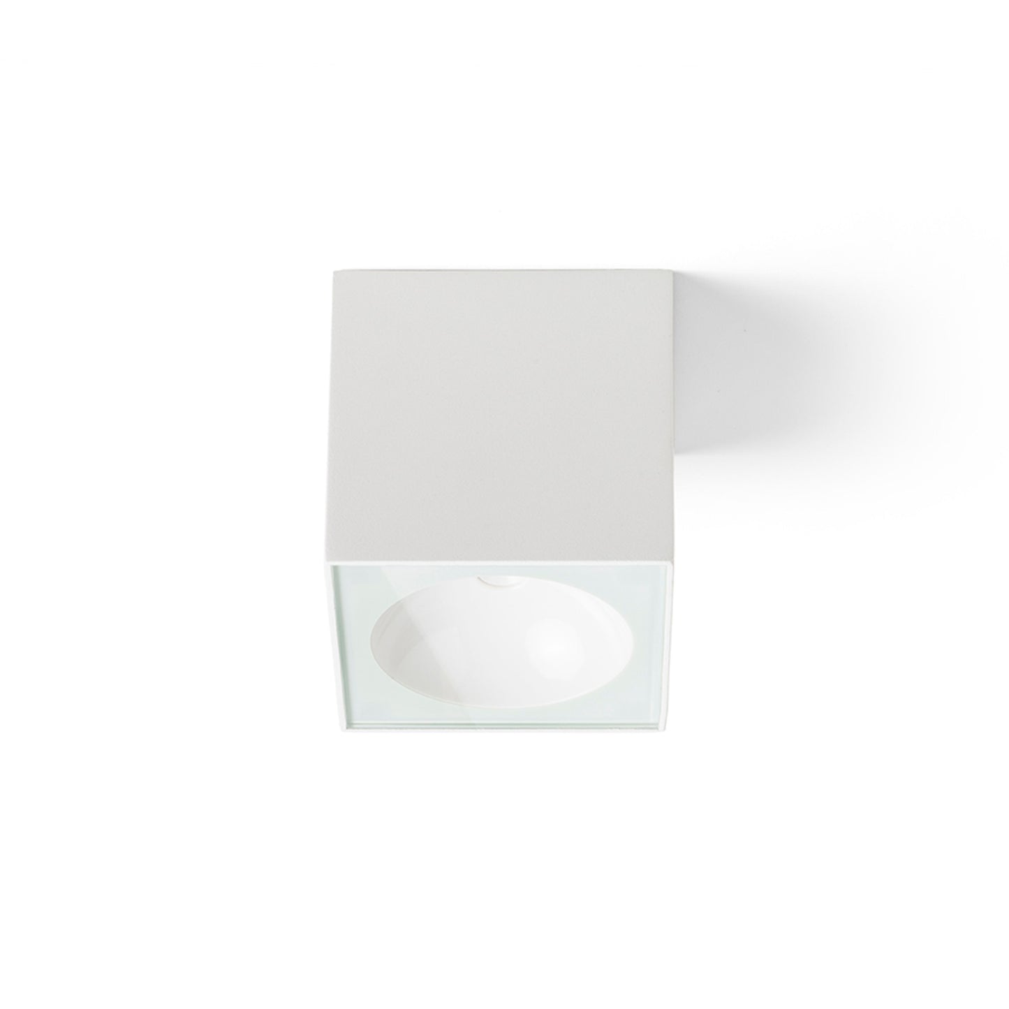 RENDL outdoor lamp SENZA SQ ceiling white clear glass 230V LED 6W IP65 3000K R13624 3