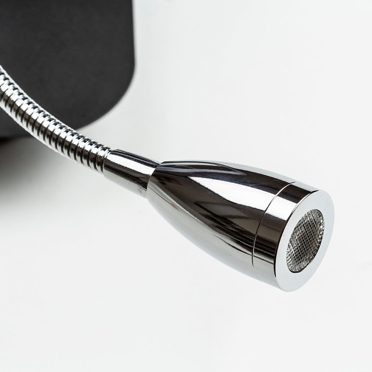 RENDL wall lamp PERTH wall with LED spotlight black/black chrome 230V LED E14 LED 7+3W 30° 3000K R13662 5
