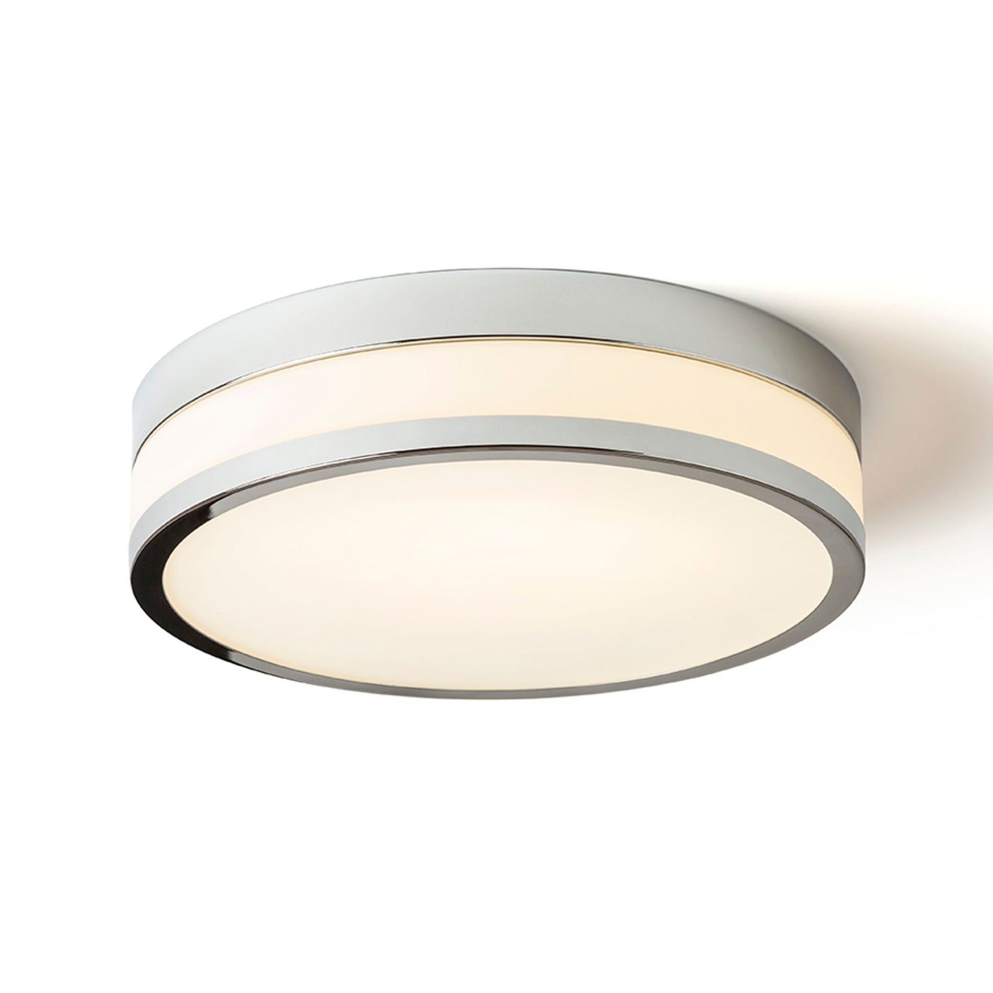 RENDL surface mounted lamp CIRA LED 35 ceiling opal-colored glass/chrome 230V LED 24W IP44 3000K R13681 2