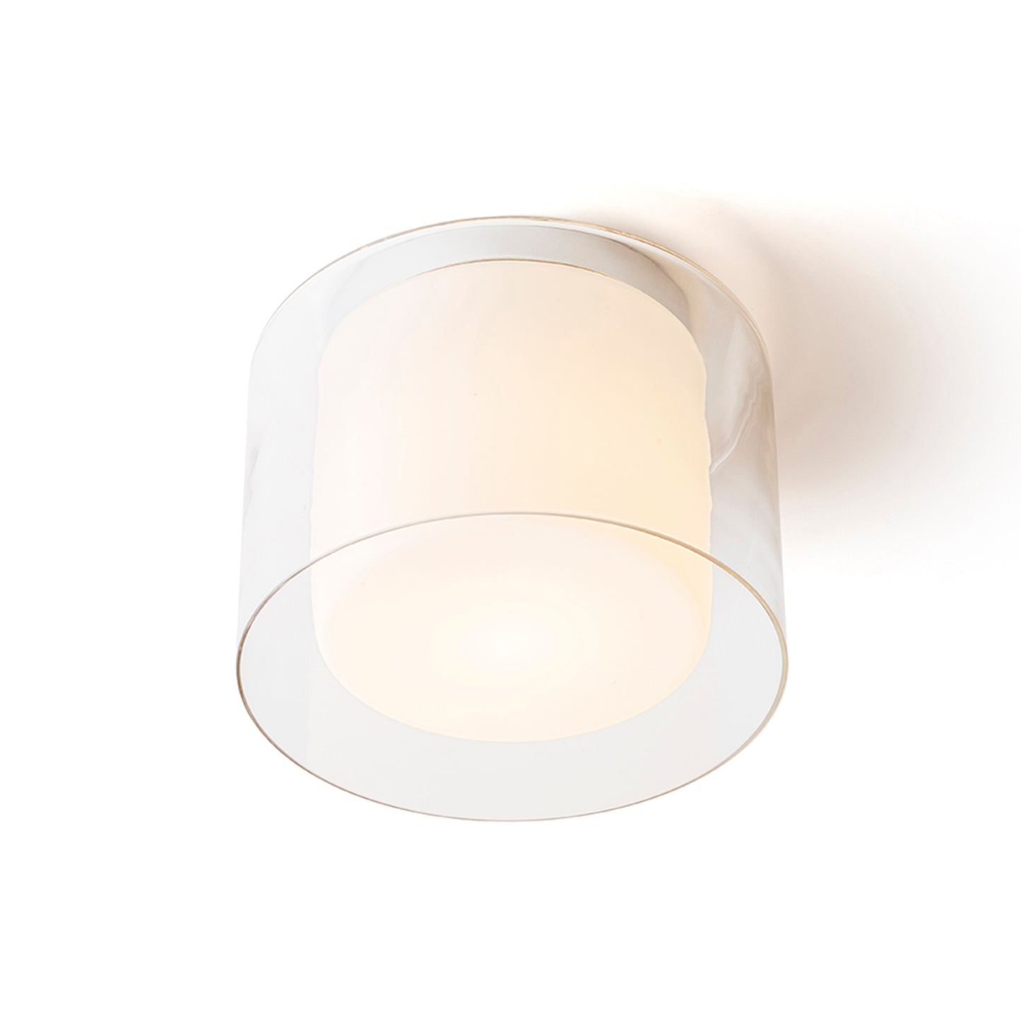 RENDL surface mounted lamp VENICE 23 ceiling clear glass/opal-colored glass/chrome 230V LED E27 11W IP44 R13684 2