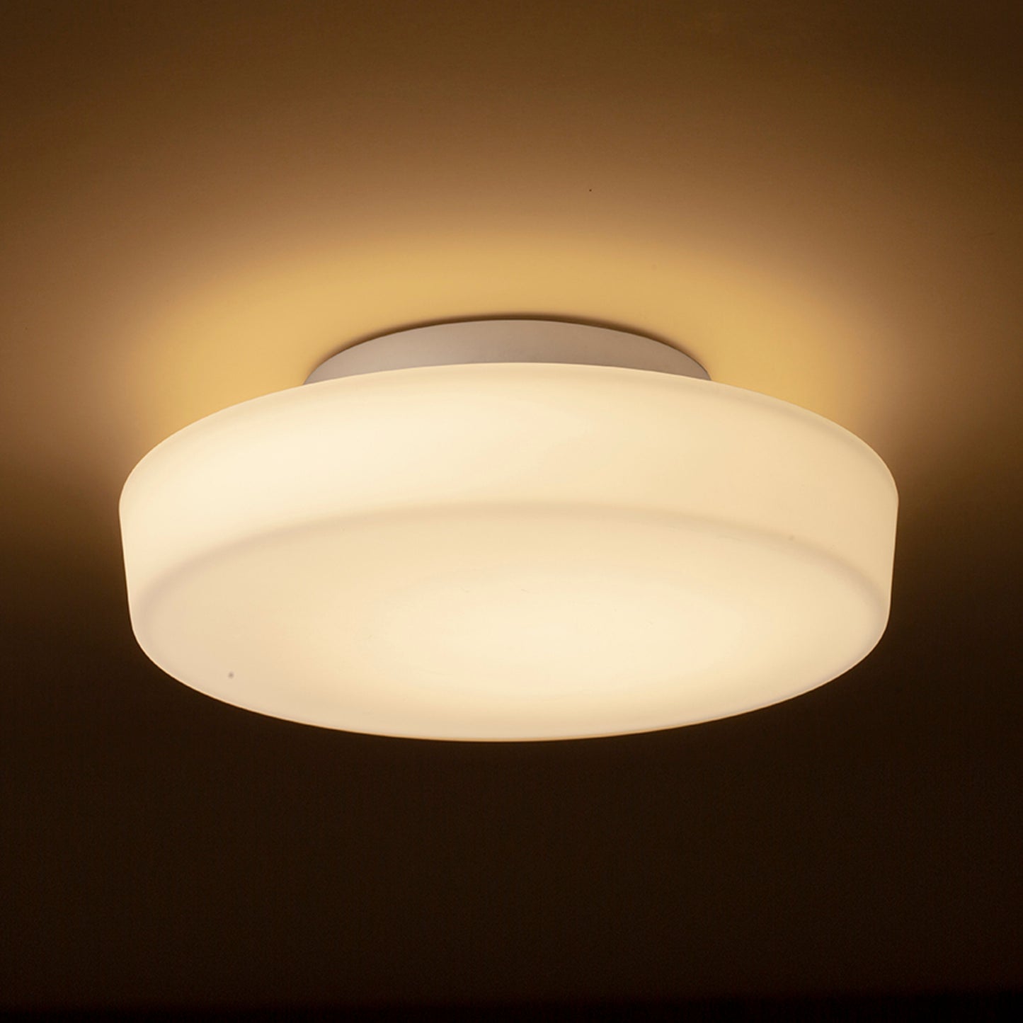 RENDL surface mounted lamp ZARA LED 26 ceiling opal-colored glass/chrome 230V LED 12W IP44 3000K R13686 2