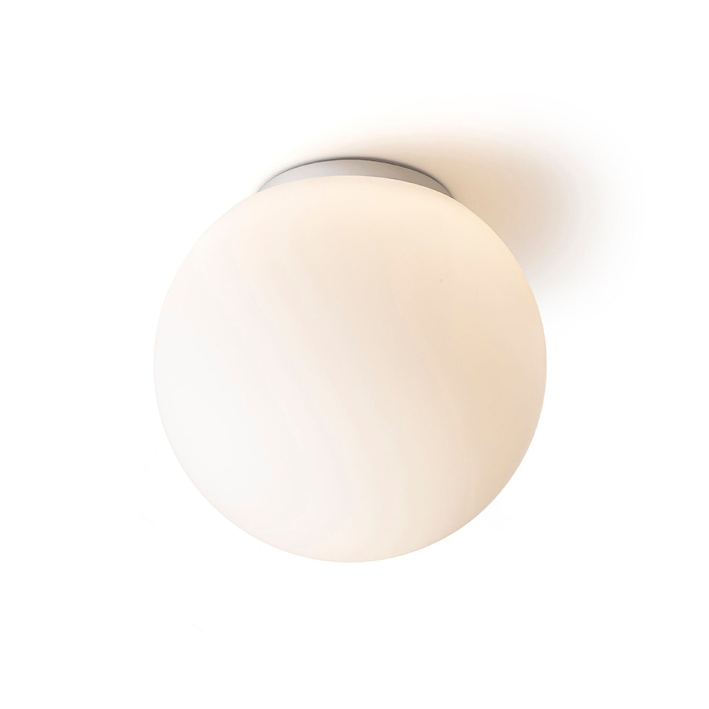RENDL surface mounted lamp BOLLY 26 ceiling opal-colored glass/chrome 230V LED E27 15W IP44 R13694 3