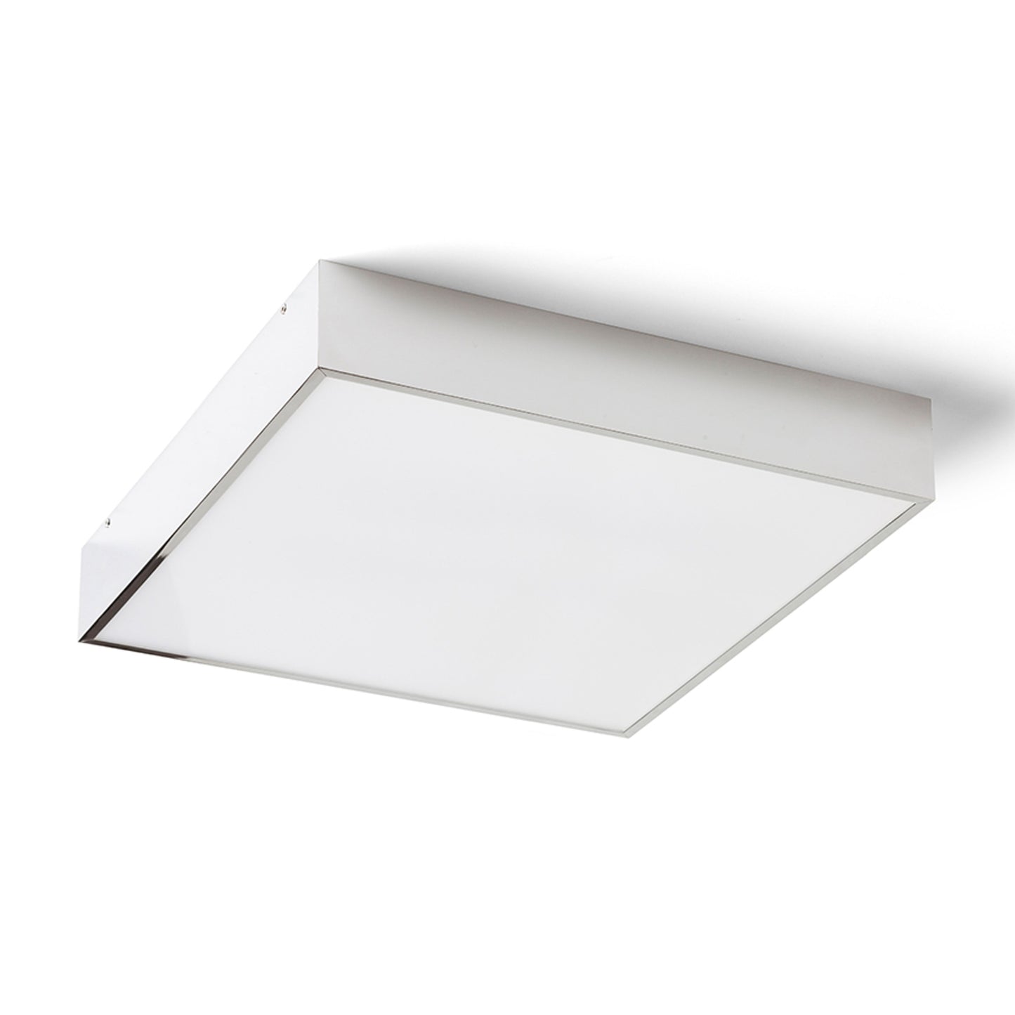 RENDL surface mounted lamp MERANO LED 35 ceiling chrome/matte acrylic 230V LED 24W IP44 3000K R13698 1
