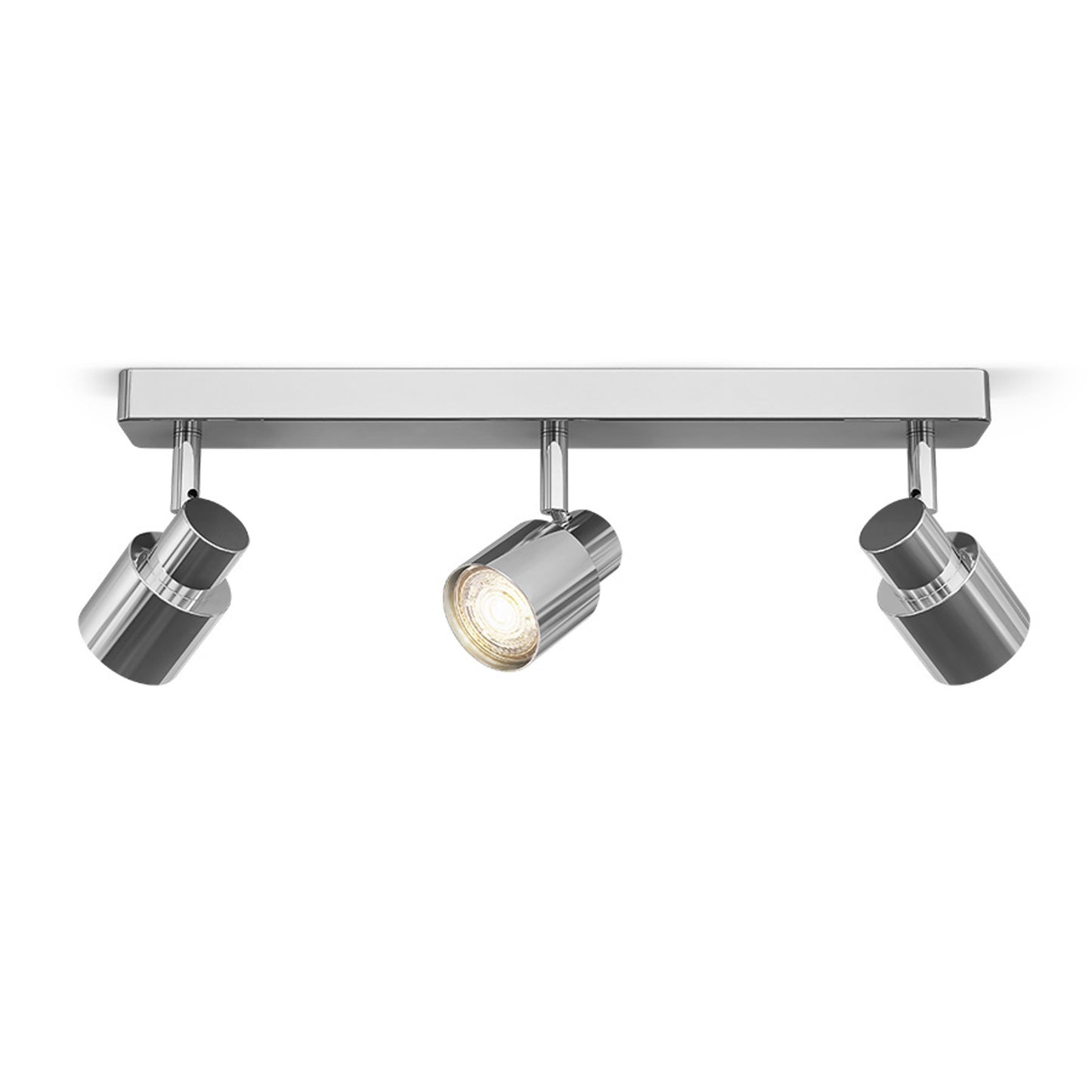 RENDL spotlight VALTO III surface mounted chrome 230V GU10 LED 3x5W IP44 R13704 1