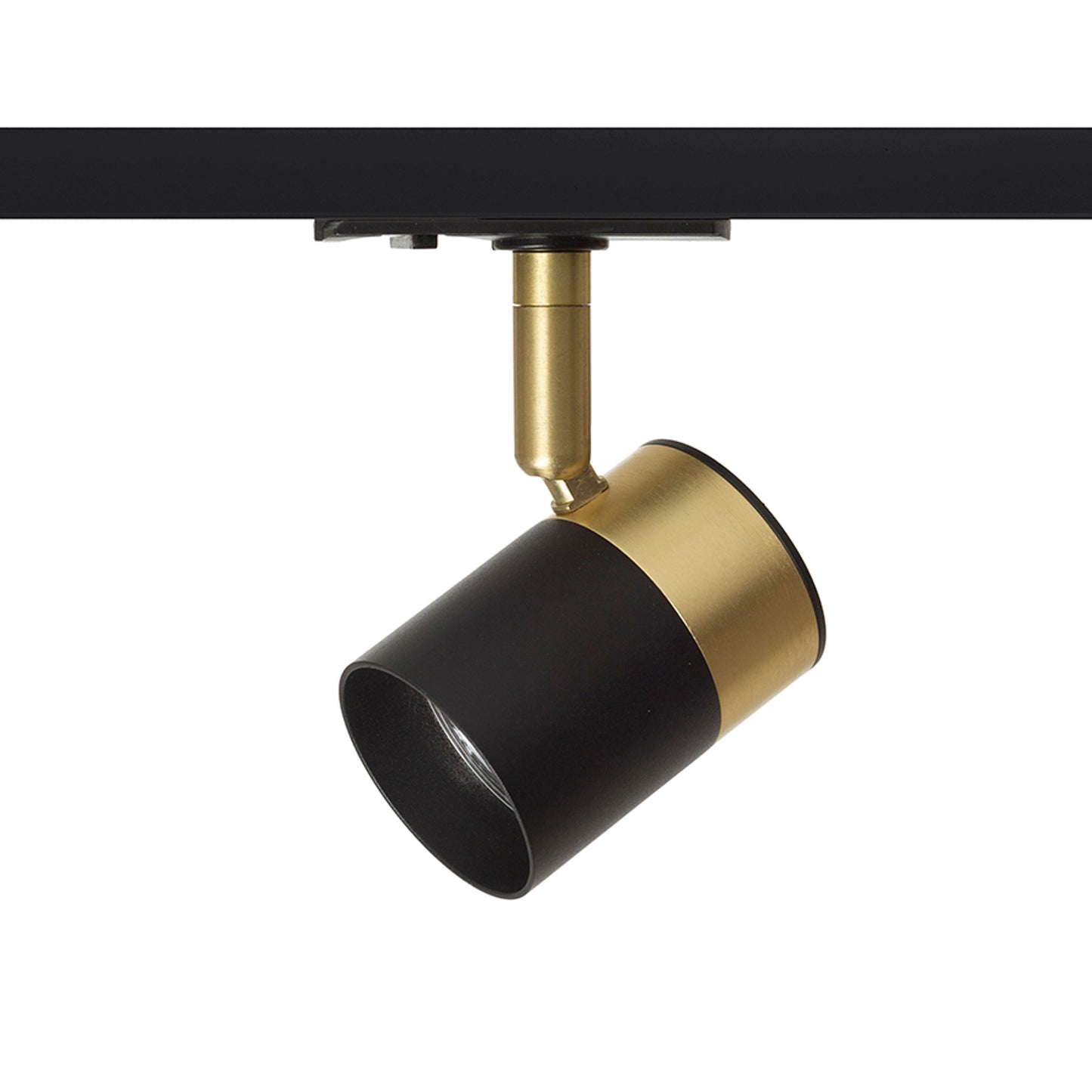 RENDL 1-circuit track system LALA for 1-circuit tracks black brass 230V LED GU10 9W R13767 2