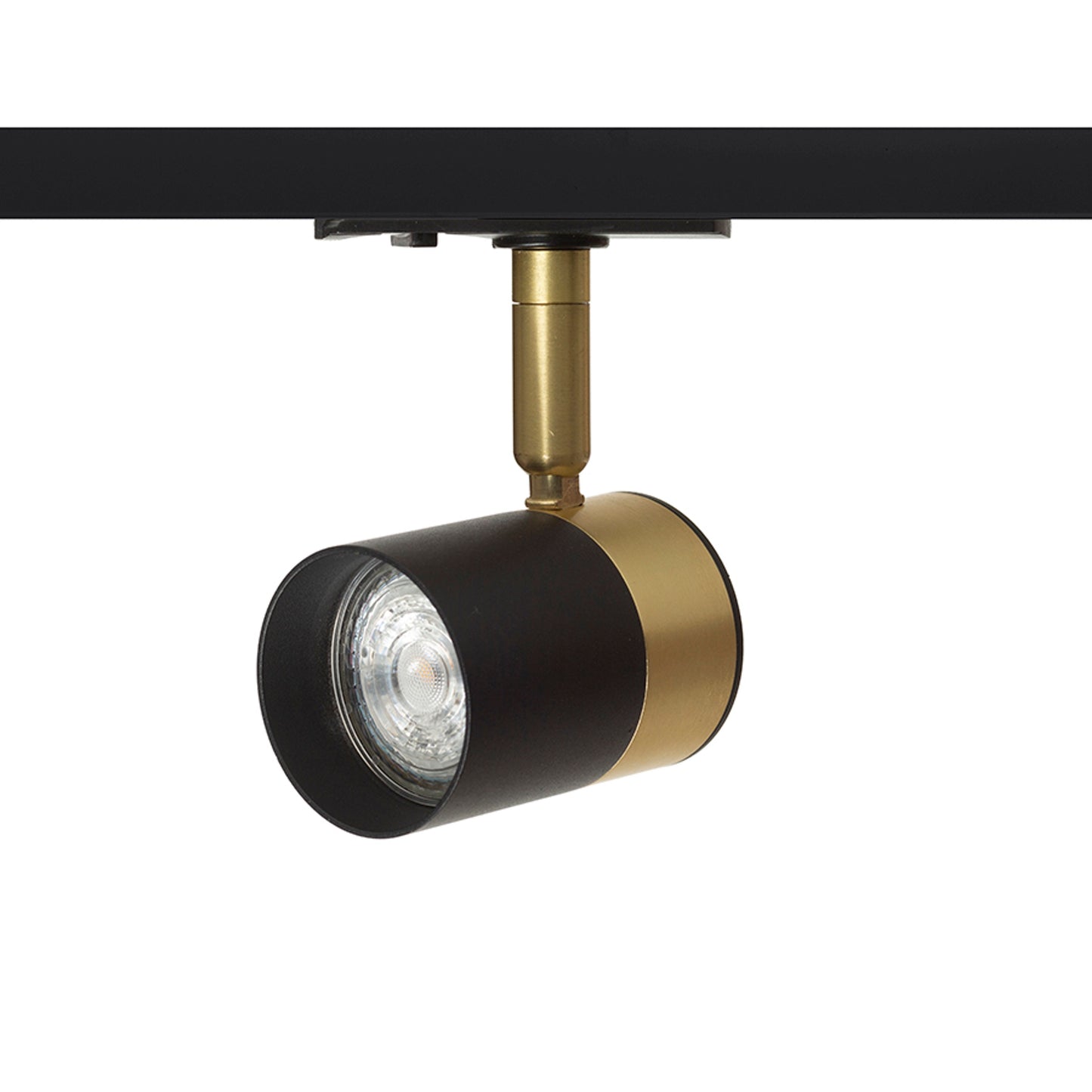 RENDL 1-circuit track system LALA for 1-circuit tracks black brass 230V LED GU10 9W R13767 6