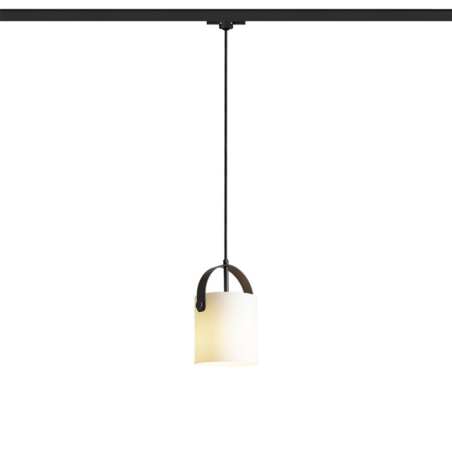 RENDL 3-circuit track system JULIETTA 16 for 3-circuit tracks opal-colored glass/black 230V LED E27 15W R13855 2