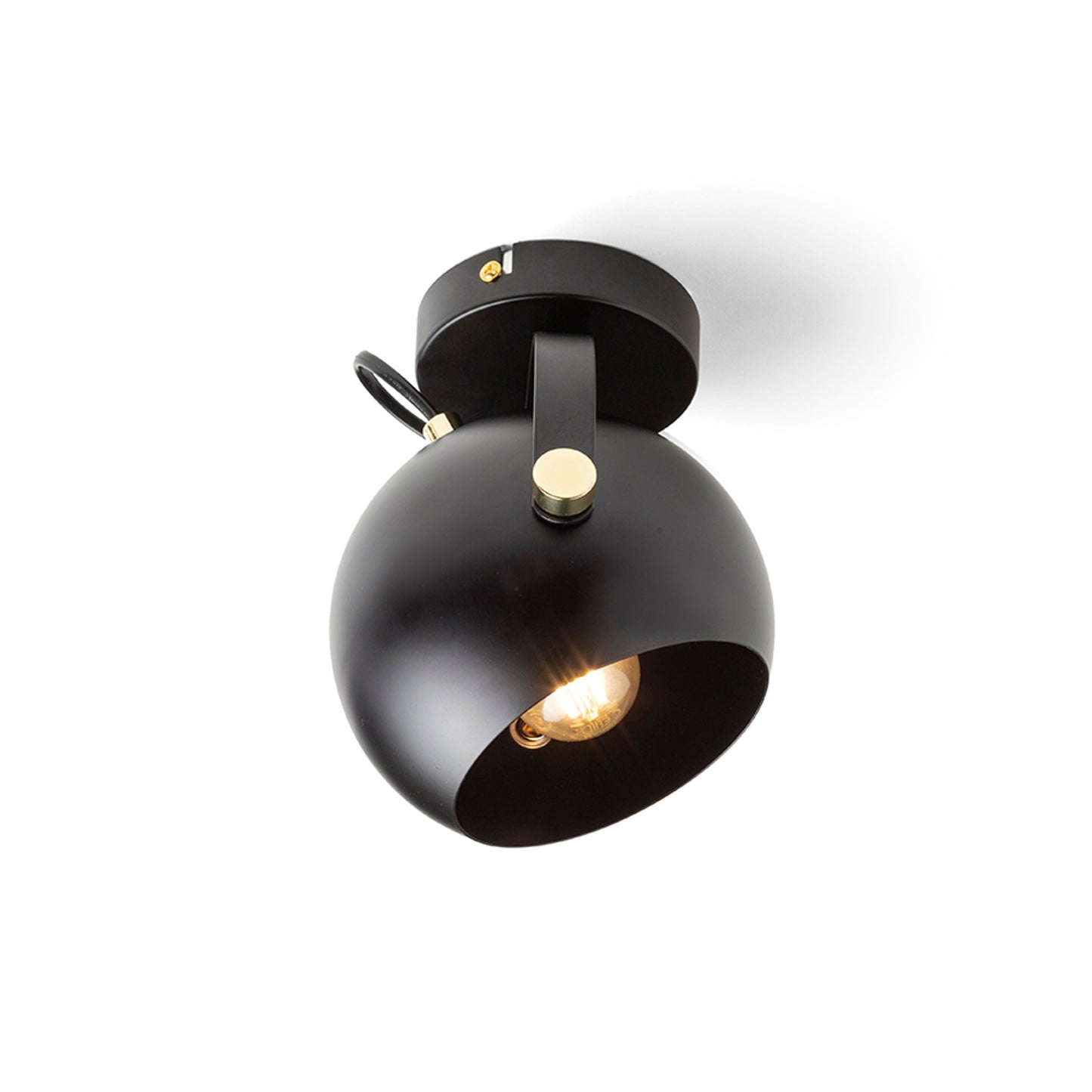 RENDL spotlight AGNETA surface mounted black 230V LED E27 11W R13894 3