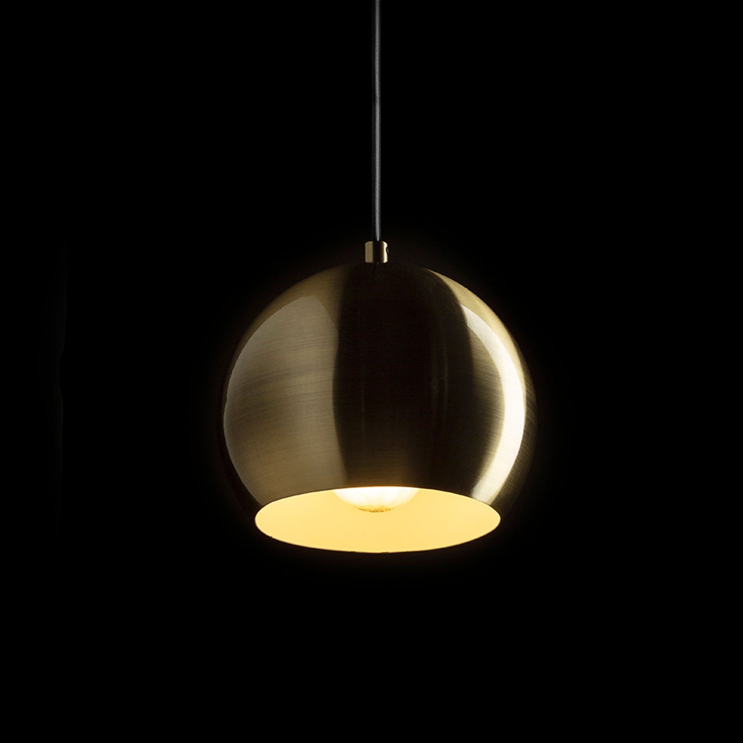 RENDL pendant lamp AGNETA pendant brushed brass 230V LED E27 11W R13899 2