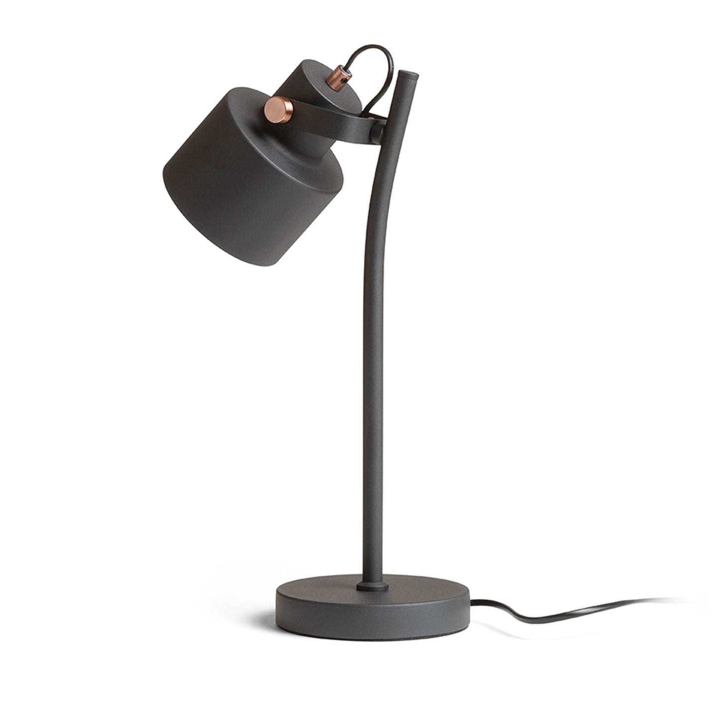 RENDL table lamp CELEIA table matte black brushed copper 230V LED E27 11W R13904 2