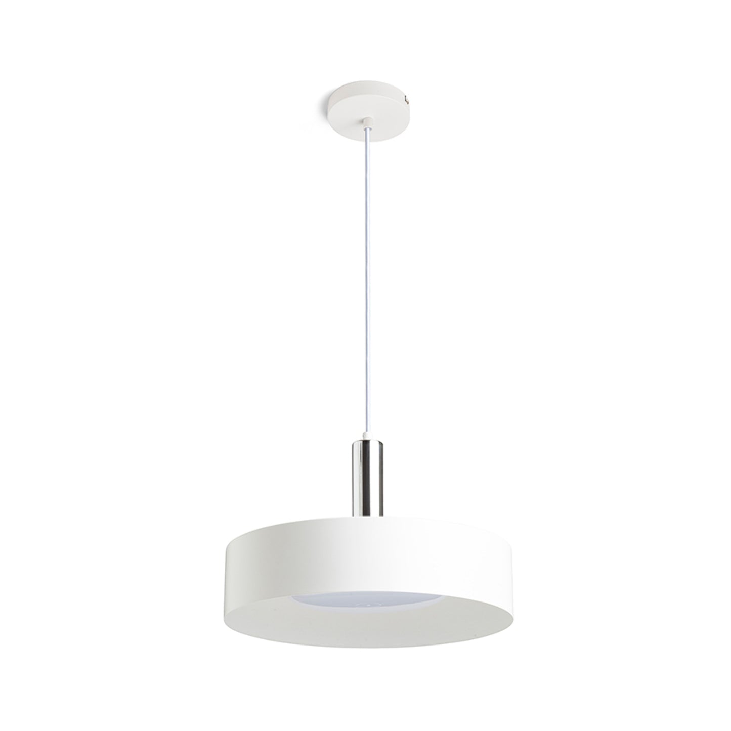 RENDL pendant lamp GIULIA 40 pendant white chrome 230V LED E27 30W R13912 2