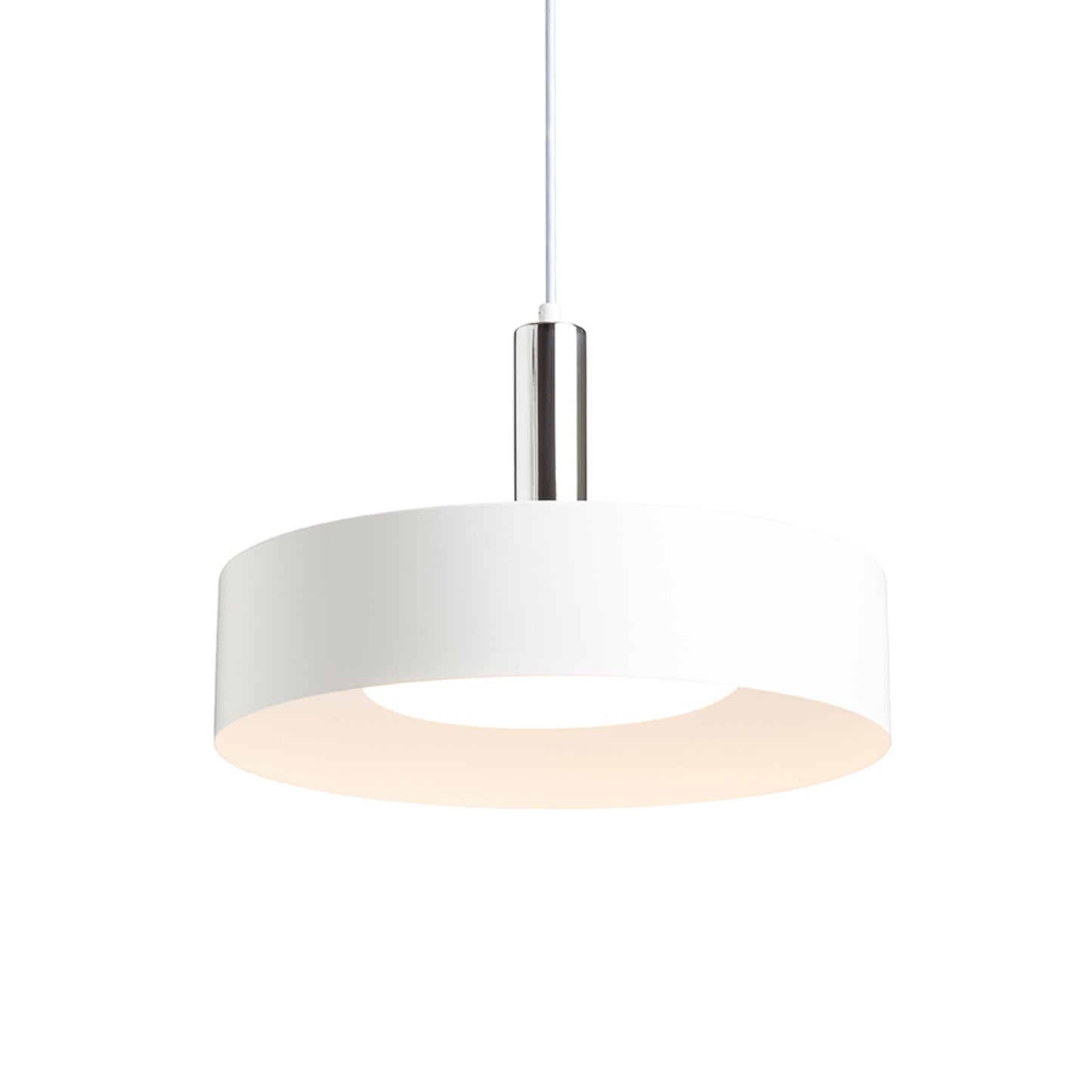 RENDL pendant lamp GIULIA 40 pendant white chrome 230V LED E27 30W R13912 3