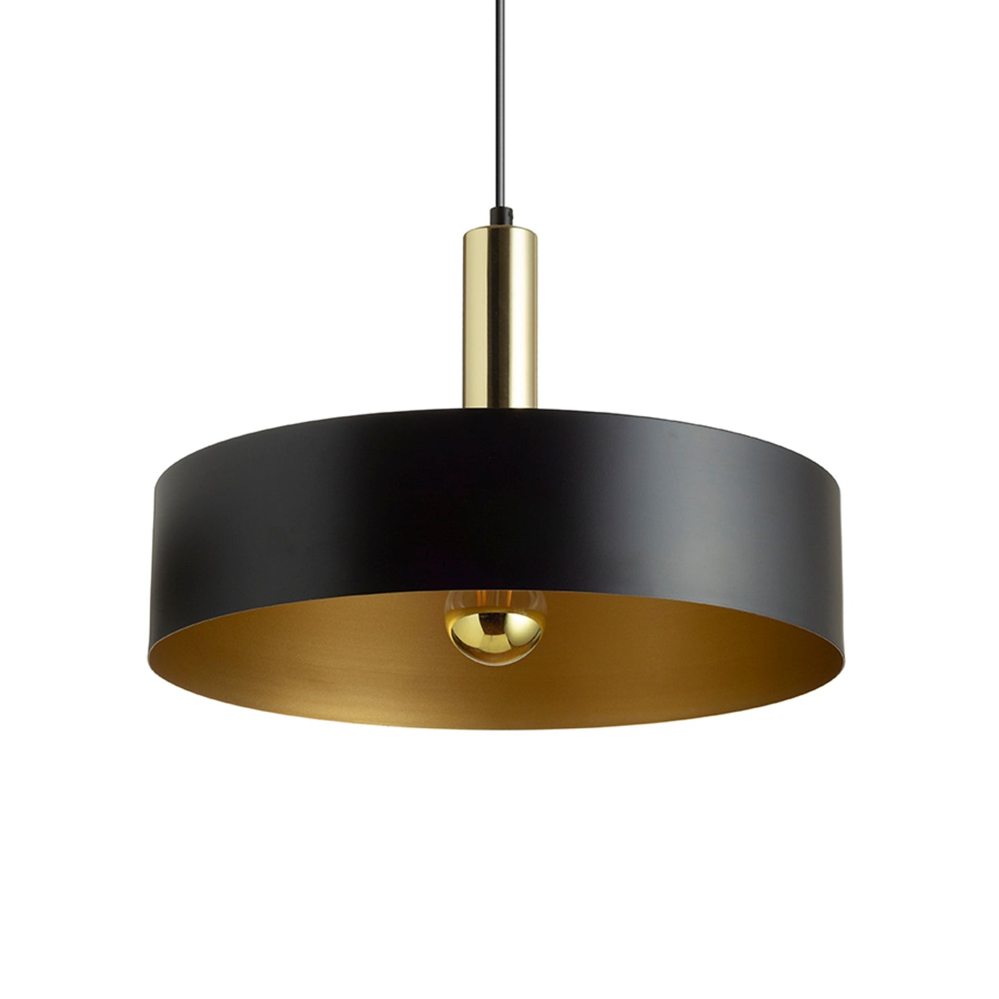 RENDL pendant lamp GIULIA 40 pendant black/gold brown brass 230V LED E27 30W R13913 7