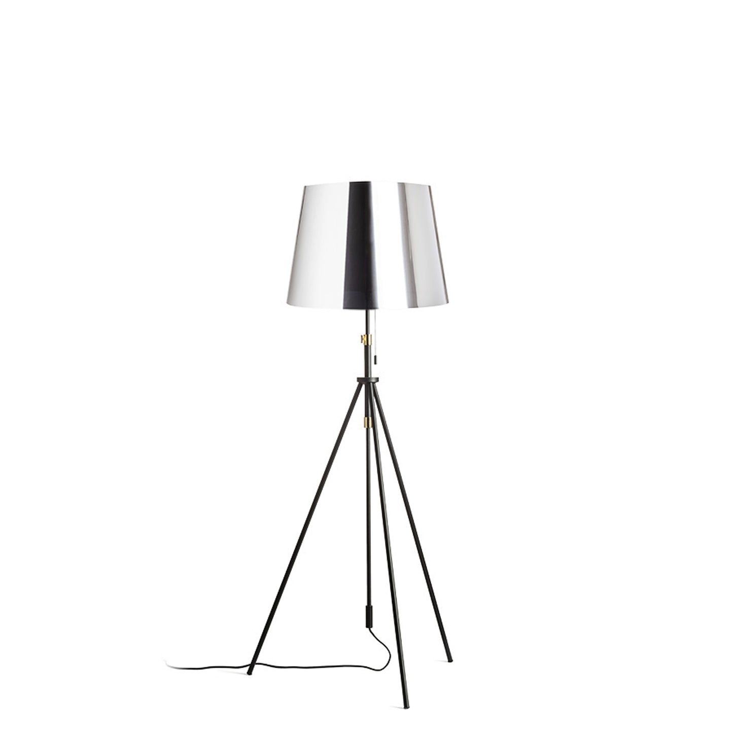 RENDL floor lamp LUTON/ILUSION floor chrome foil/black/metal 230V LED E27 15W R14065 2