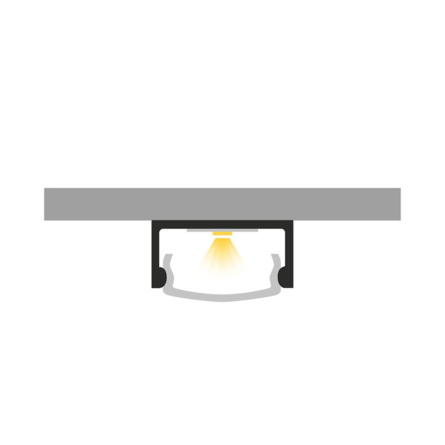 RENDL LED-strip LED PROFILE G surface mounted 1m white matte acrylic/aluminum R14086 7