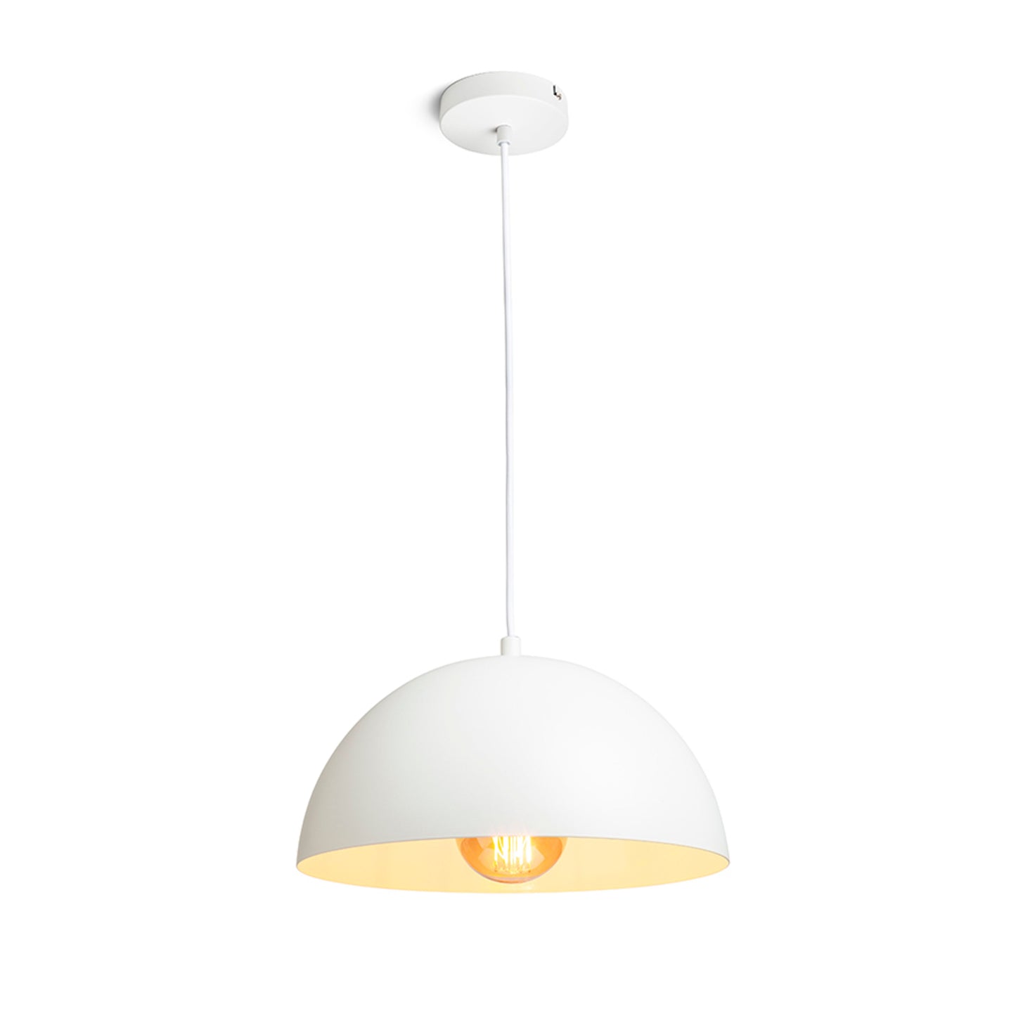 RENDL pendant lamp GLADYS 30 pendant white/white 230V LED E27 15W R14107 1