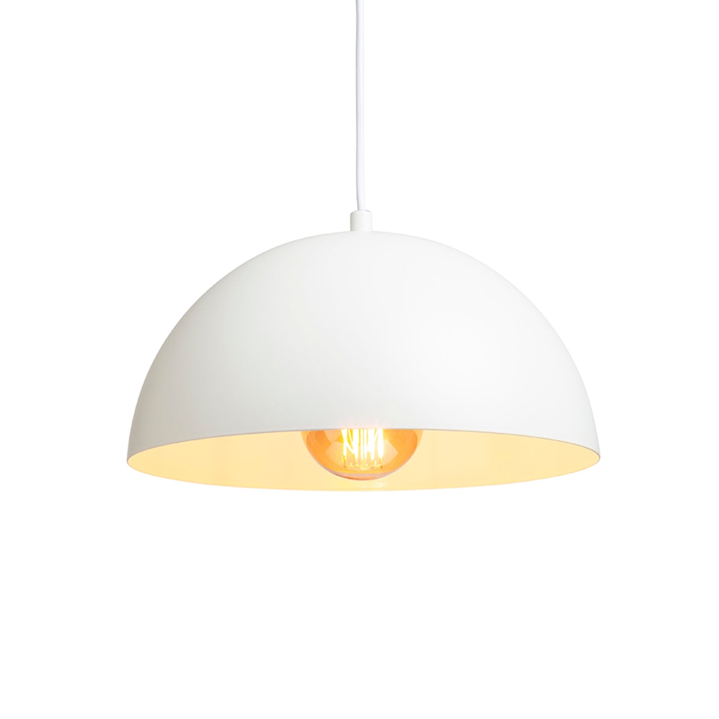 RENDL pendant lamp GLADYS 30 pendant white/white 230V LED E27 15W R14107 3