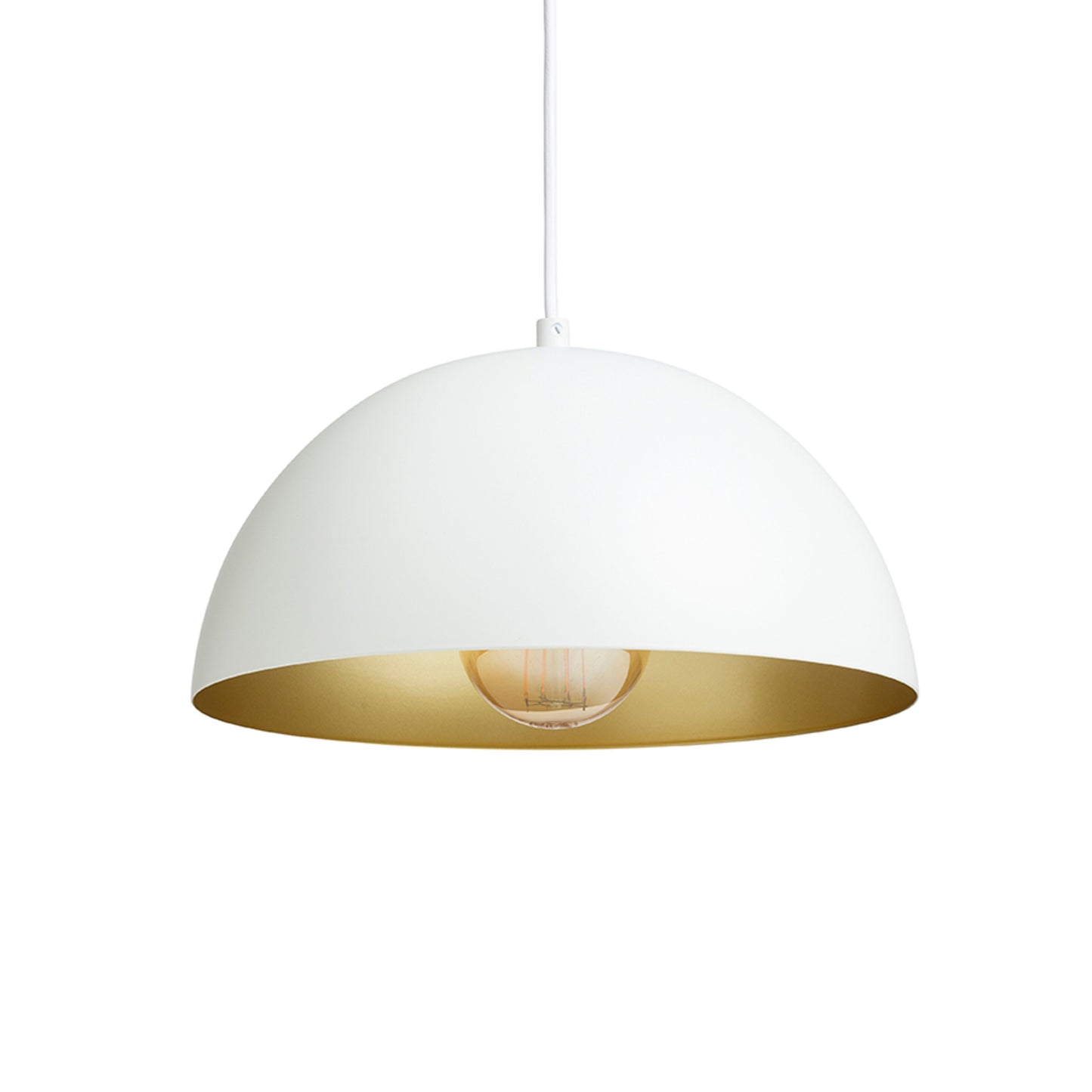 RENDL pendant lamp GLADYS 30 pendant white/gold 230V LED E27 15W R14108 3