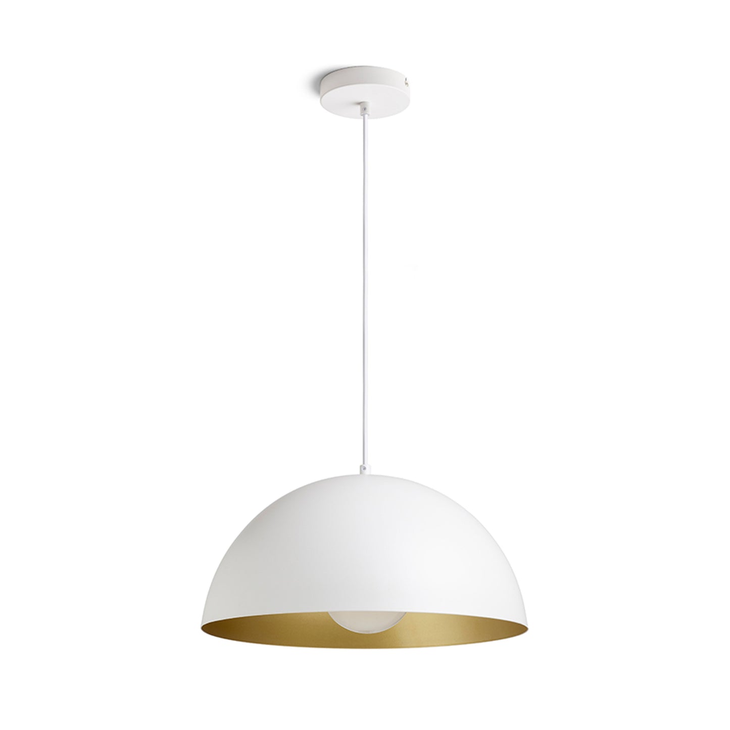 RENDL pendant lamp GLADYS 40 pendant white/gold 230V LED E27 30W R14112 2