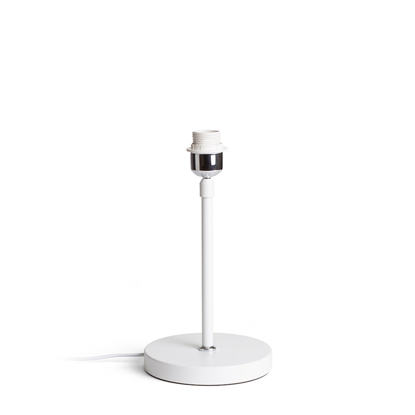 RENDL shades, shade bases, pendent sets EMMETT table base white chrome 230V LED E27 15W R14115 3