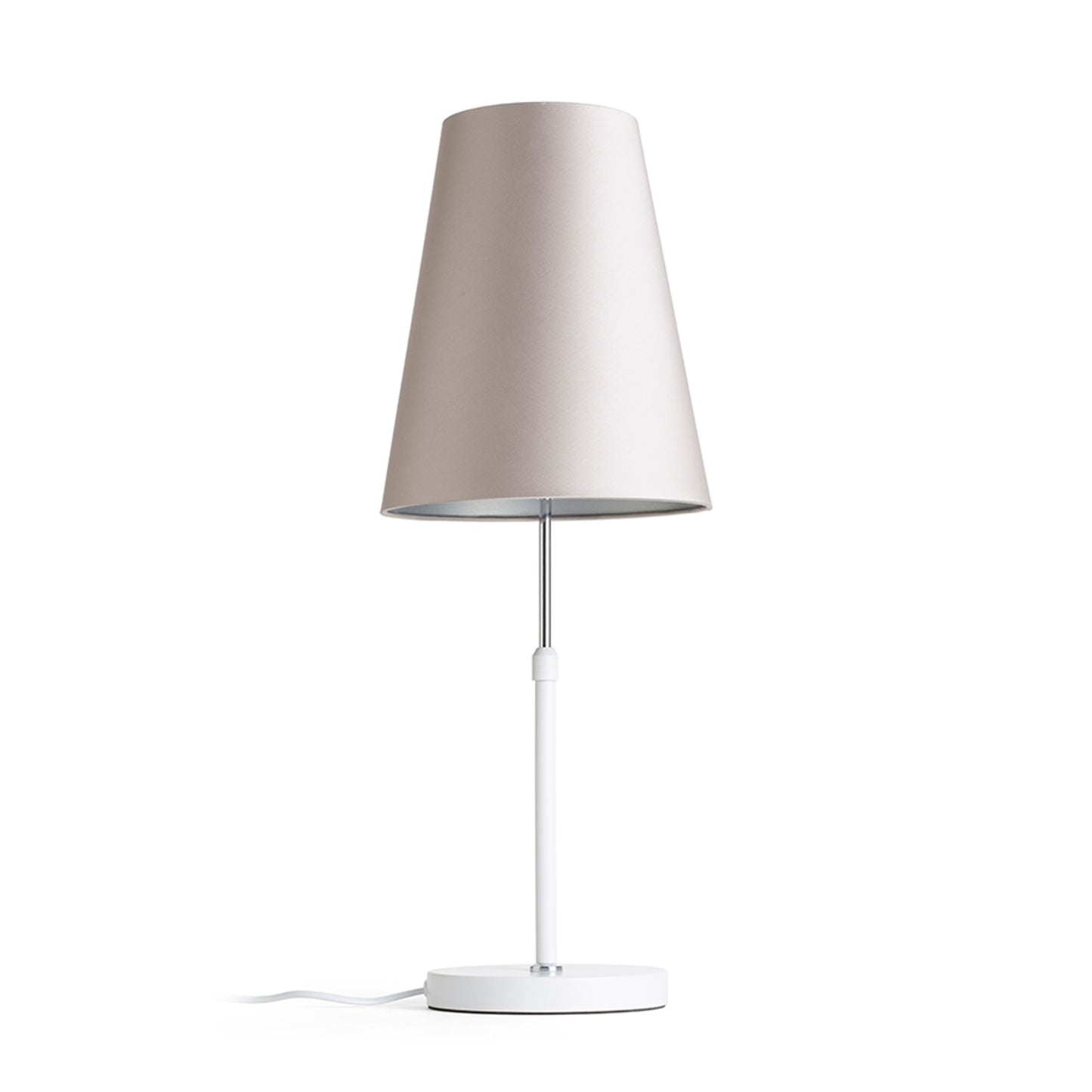 RENDL shades, shade bases, pendent sets EMMETT table base white chrome 230V LED E27 15W R14115 4