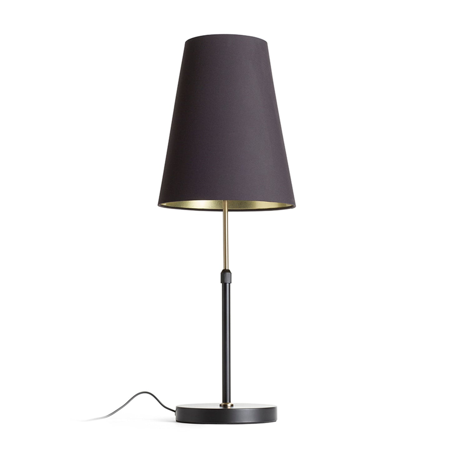 RENDL shades, shade bases, pendent sets EMMETT table base black old brass 230V LED E27 15W R14116 5