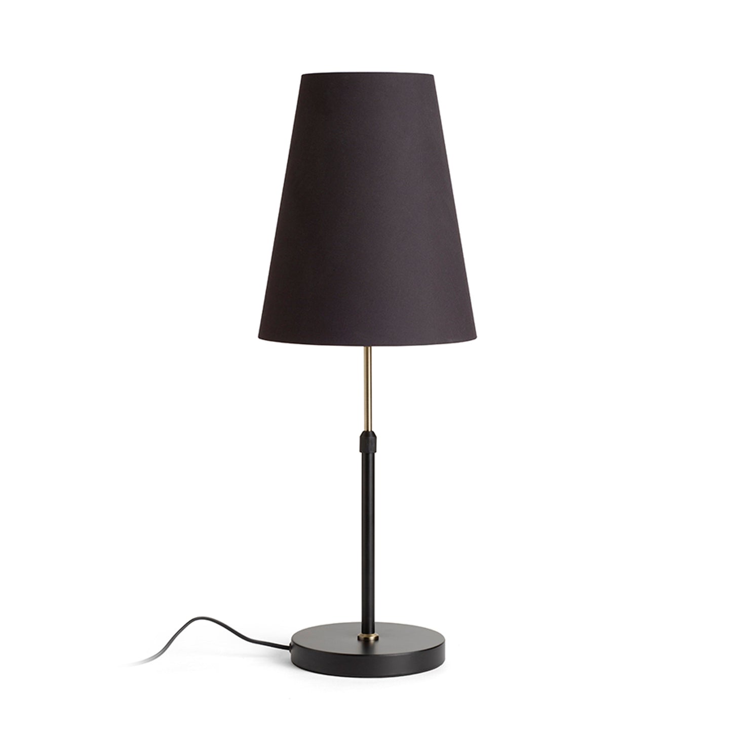 RENDL shades, shade bases, pendent sets EMMETT table base black old brass 230V LED E27 15W R14116 6