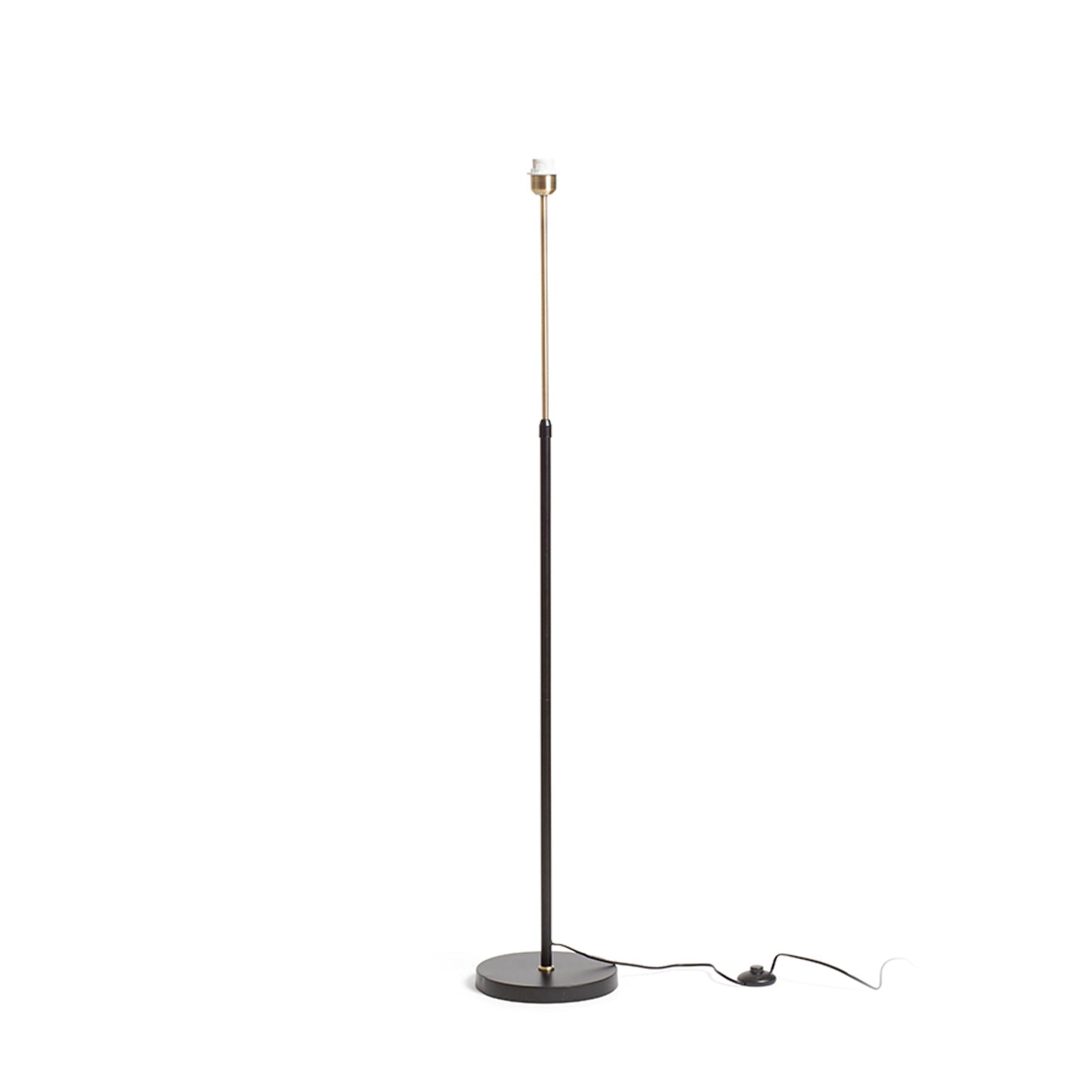 RENDL shades, shade bases, pendent sets EMMETT floor base black old brass 230V LED E27 15W R14118 2