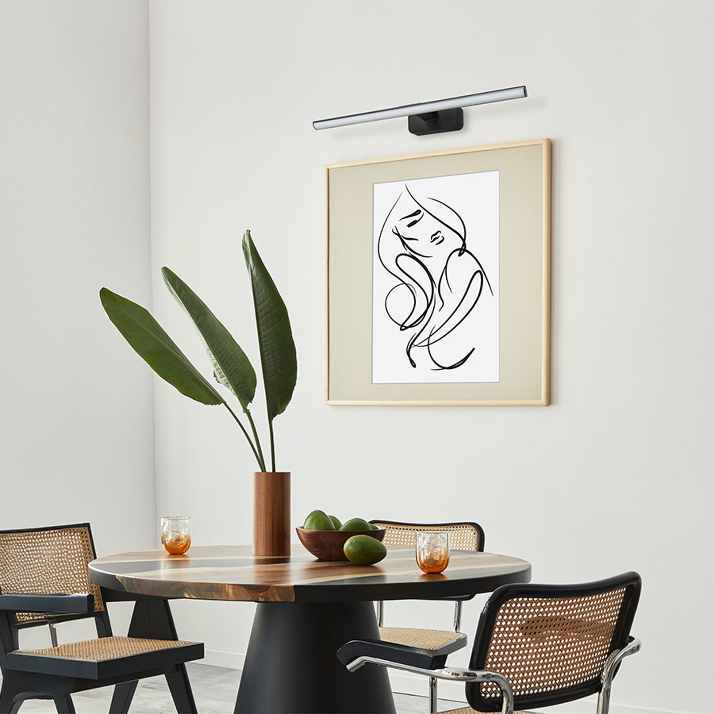 RENDL wall lamp ALISA 60 wall matte black plastic 230V LED 12W 3000K R14148 3