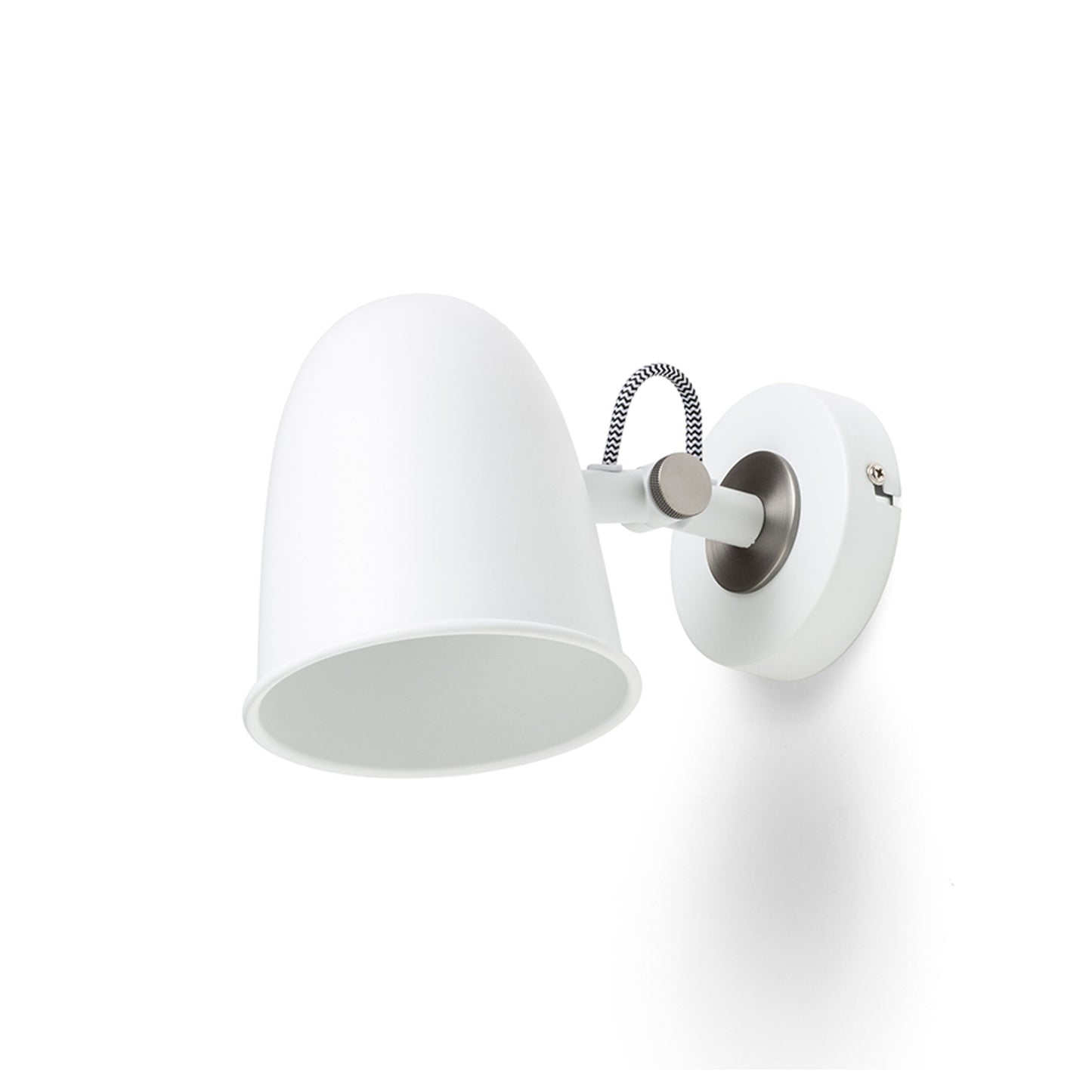 RENDL spotlight DANNY wall white matt nickel 230V LED E14 5W R14185 2