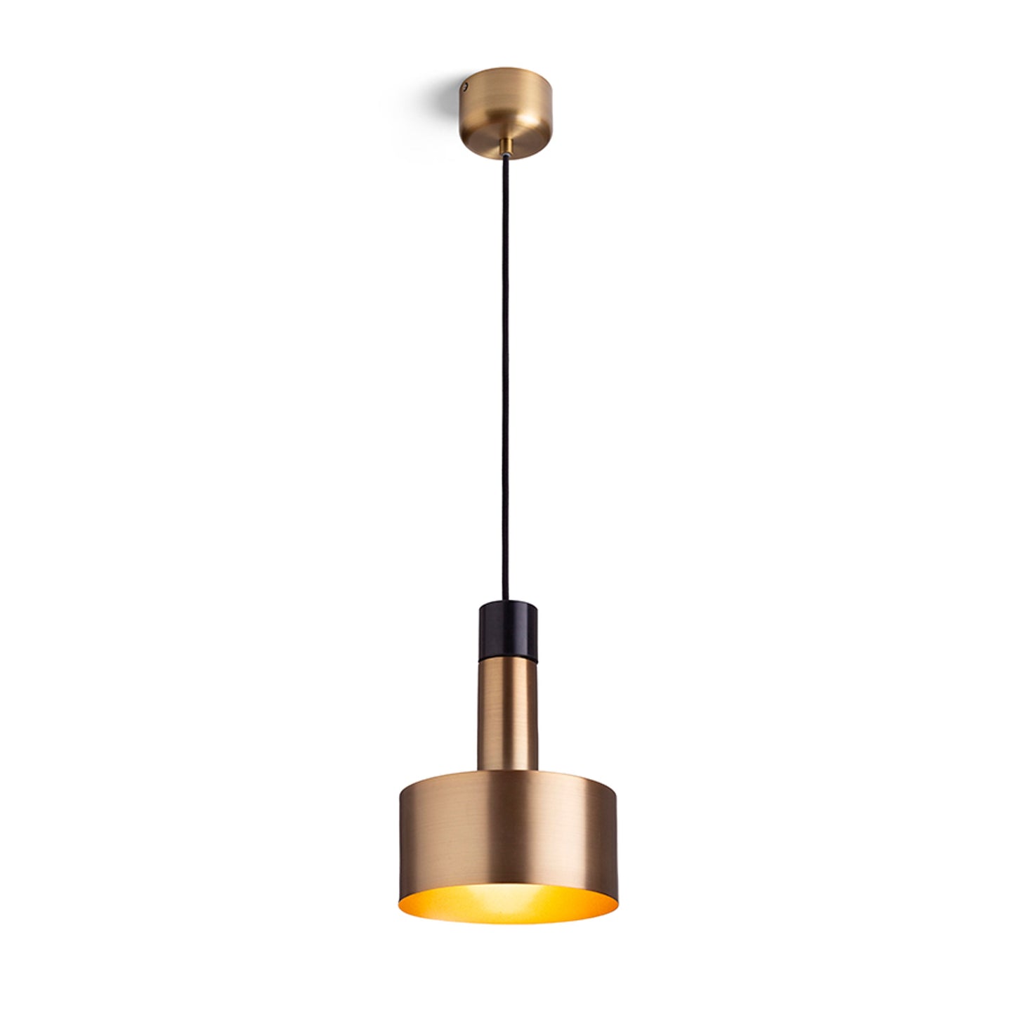 RENDL pendant lamp DIVINA pendant brass/black marble decor 230V LED E27 5W R14260 1