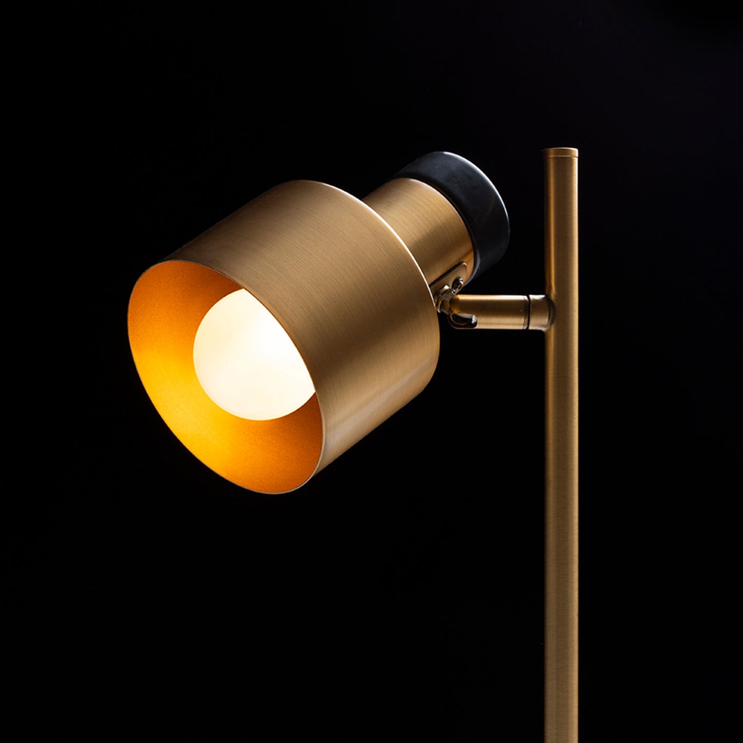 RENDL table lamp DIVINA table brass/black marble decor 230V LED E27 5W R14261 3