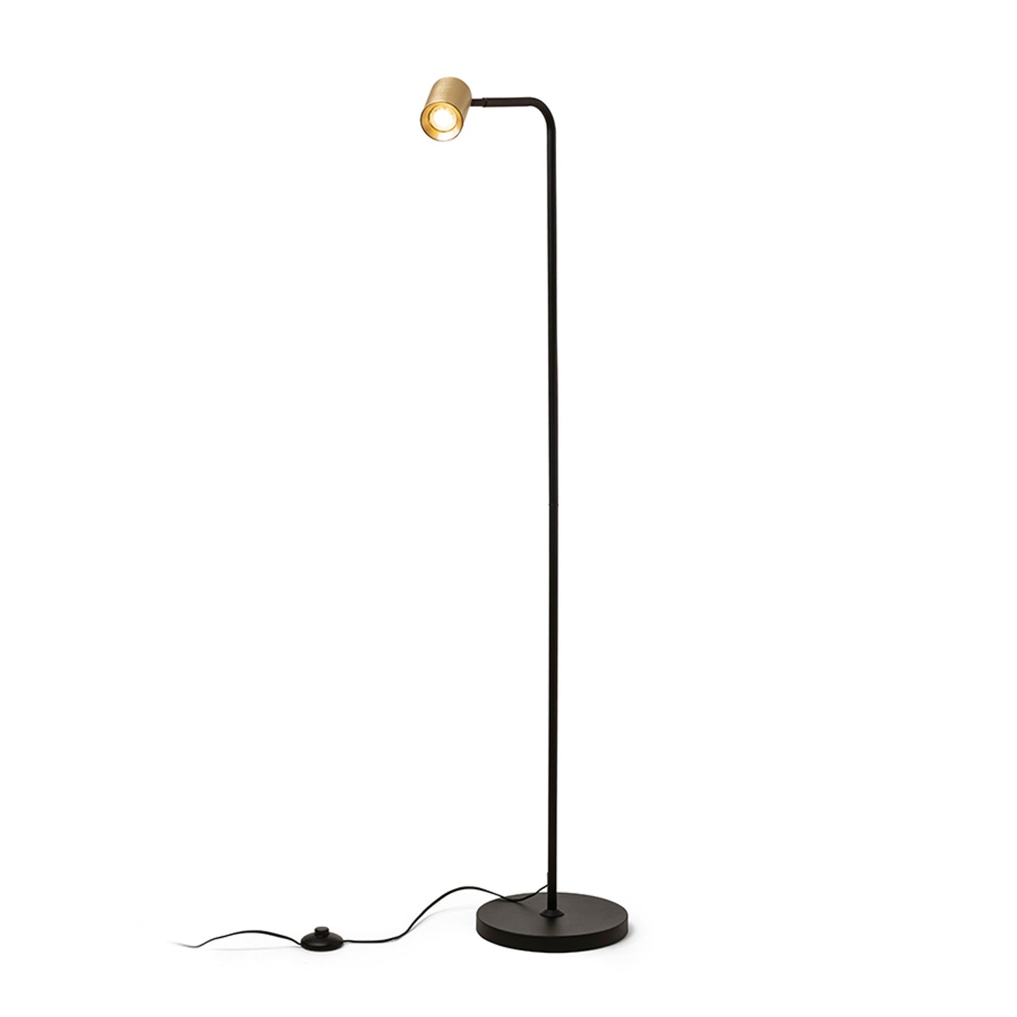 RENDL floor lamp FLYNN I floor black/brushed brass 230V LED GU10 9W R14264 5