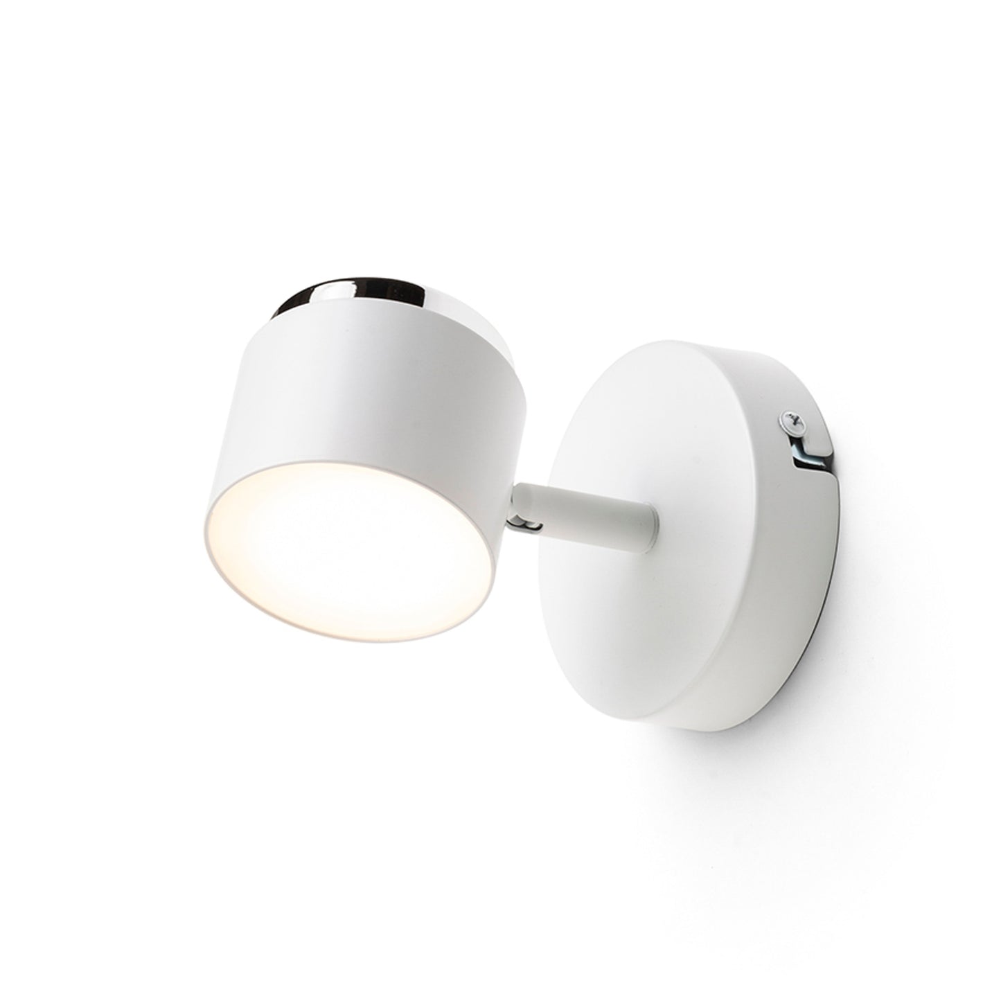 RENDL spotlight NOVA I wall white chrome/frosted acrylic 230V LED 4.2W 3000K R14272 5
