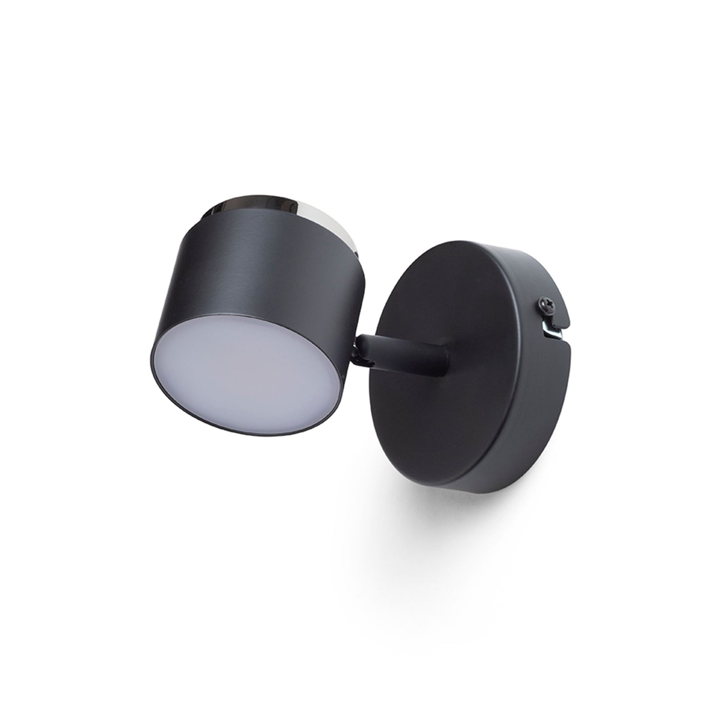 RENDL spotlight NOVA I wall black chrome/frosted acrylic 230V LED 4.2W 3000K R14273 5