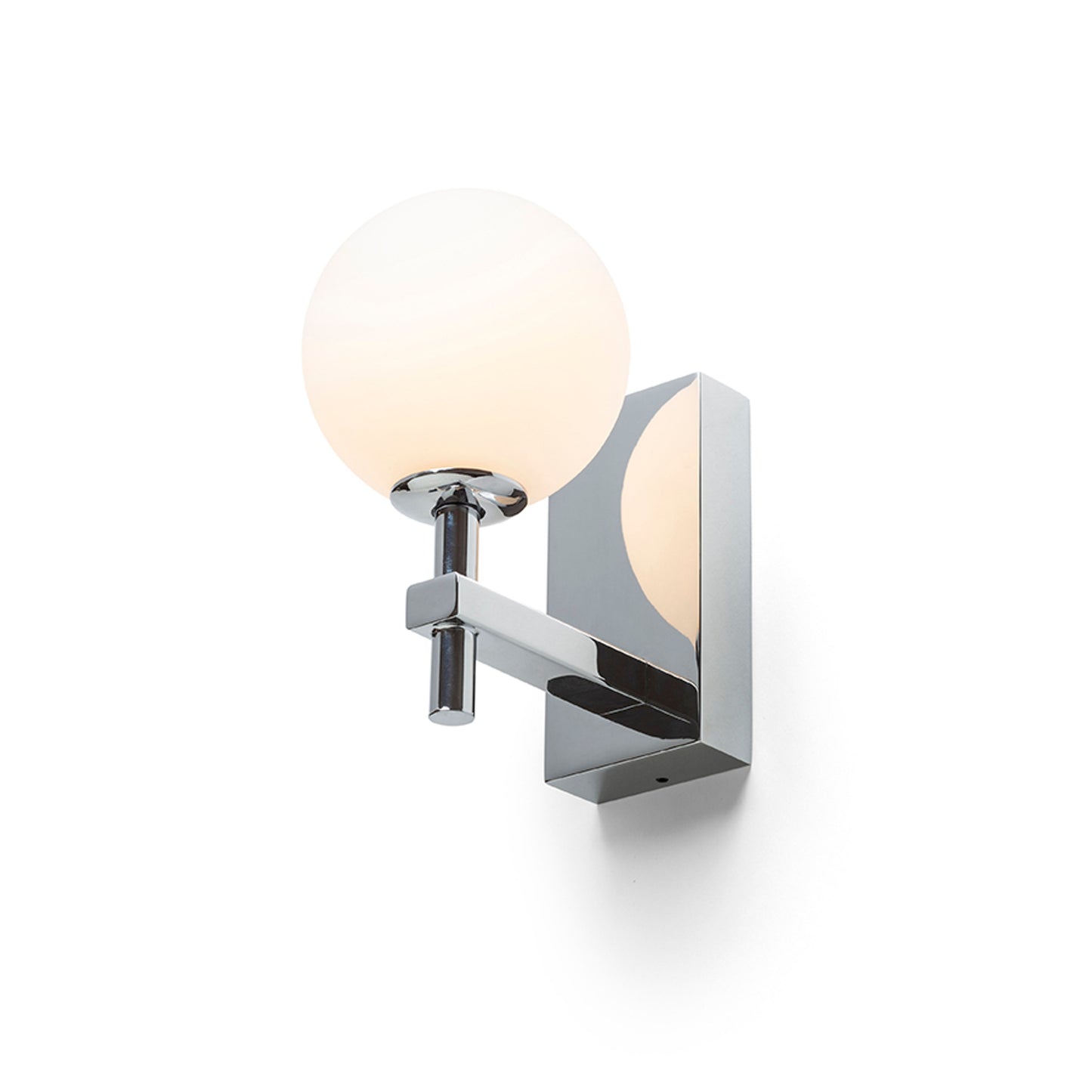 RENDL wall lamp PEGGY wall chrome/opal-colored glass 230V LED G9 6W IP44 R14388 2