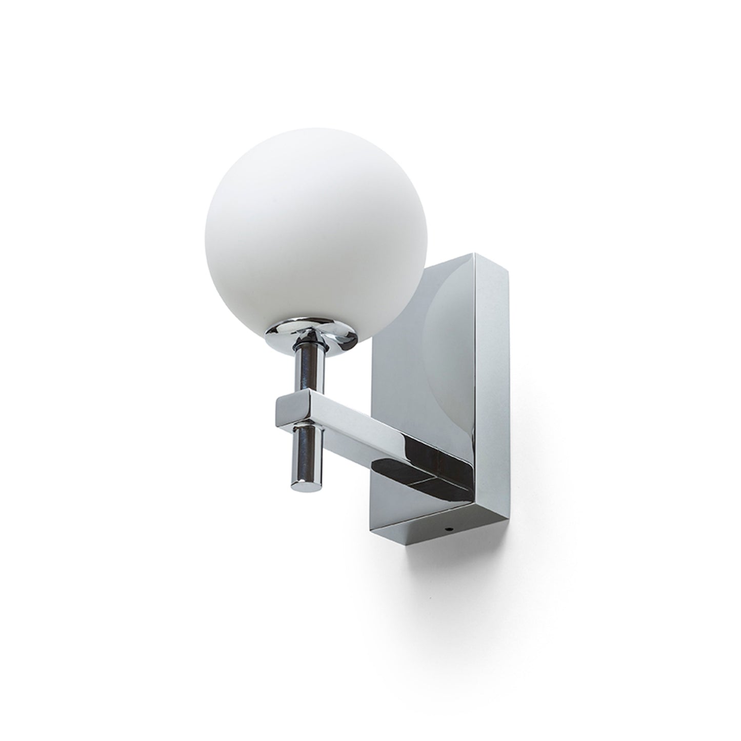 RENDL wall lamp PEGGY wall chrome/opal-colored glass 230V LED G9 6W IP44 R14388 5