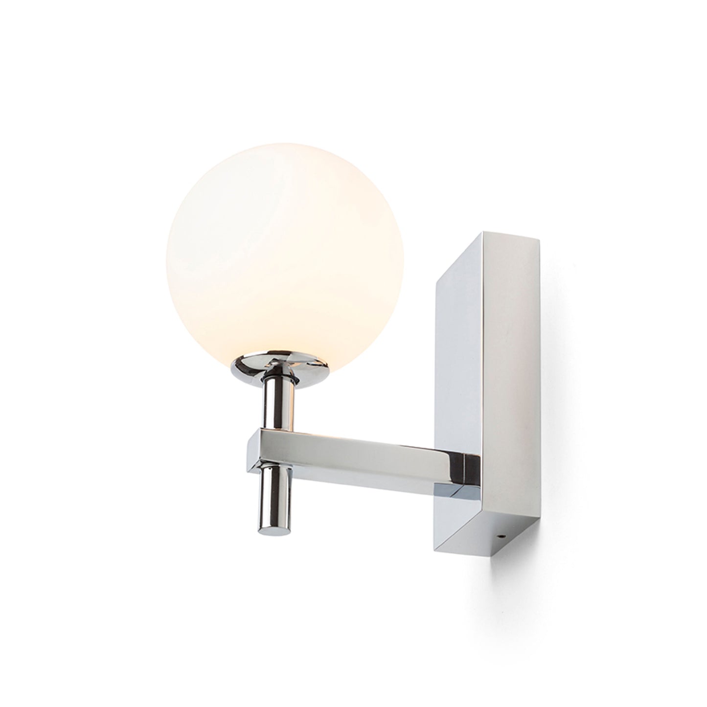 RENDL wall lamp PEGGY wall chrome/opal-colored glass 230V LED G9 6W IP44 R14388 7