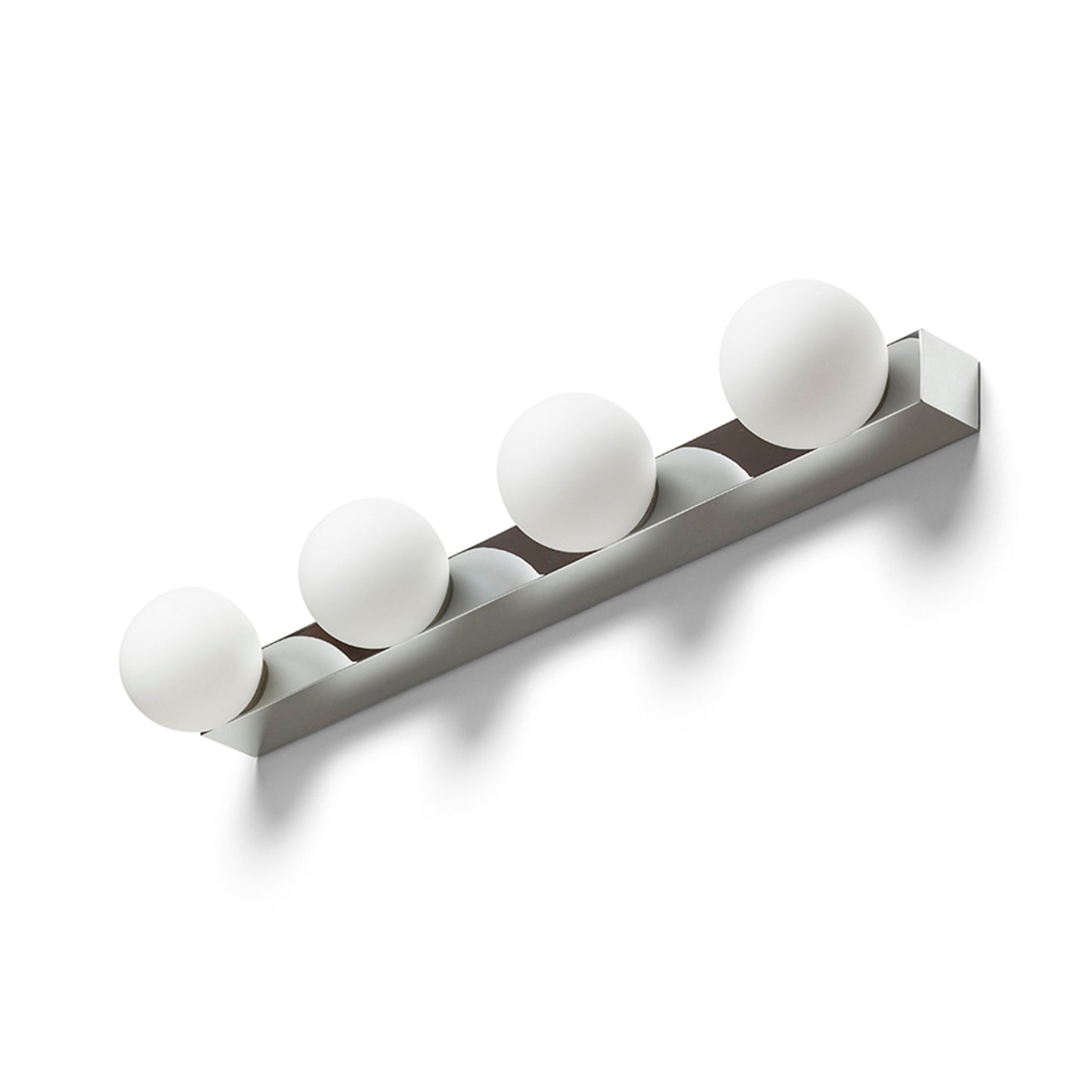 RENDL wall lamp DOMINO IV wall chrome/opal-colored glass 230V LED G9 4x6W IP44 R14390 4