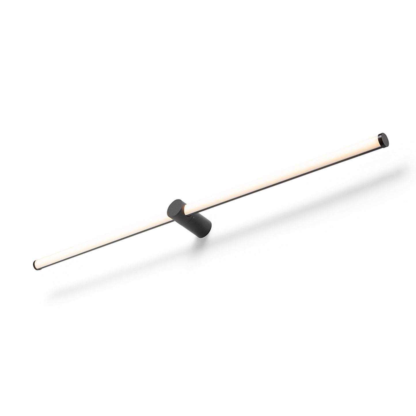 RENDL wall lamp CLARIS 120 surface mounted black frosted acrylic 230V LED 2x12W 3000K R14412 2