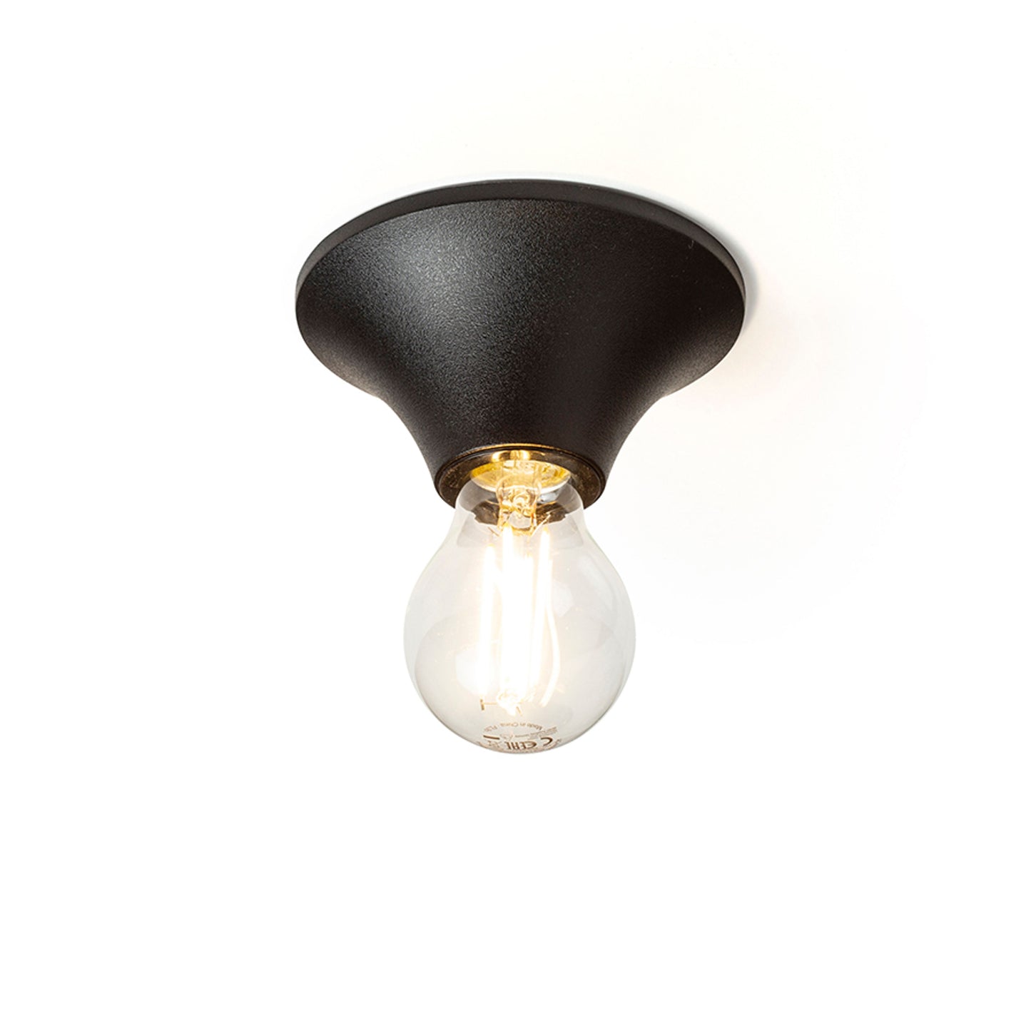 RENDL surface mounted lamp BOY ceiling black plastic 230V LED E27 11W IP44 R14463 2