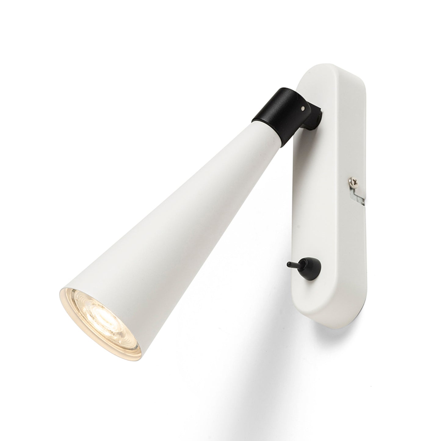 RENDL spotlight ALEXIS wall white/black 230V LED GU10 5W R14465 2